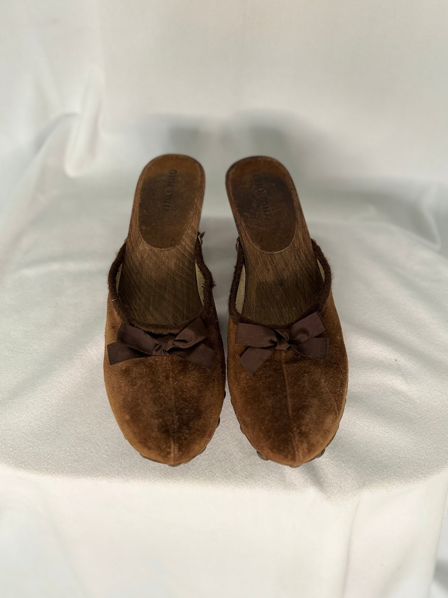 Miu Miu Suede Clogs