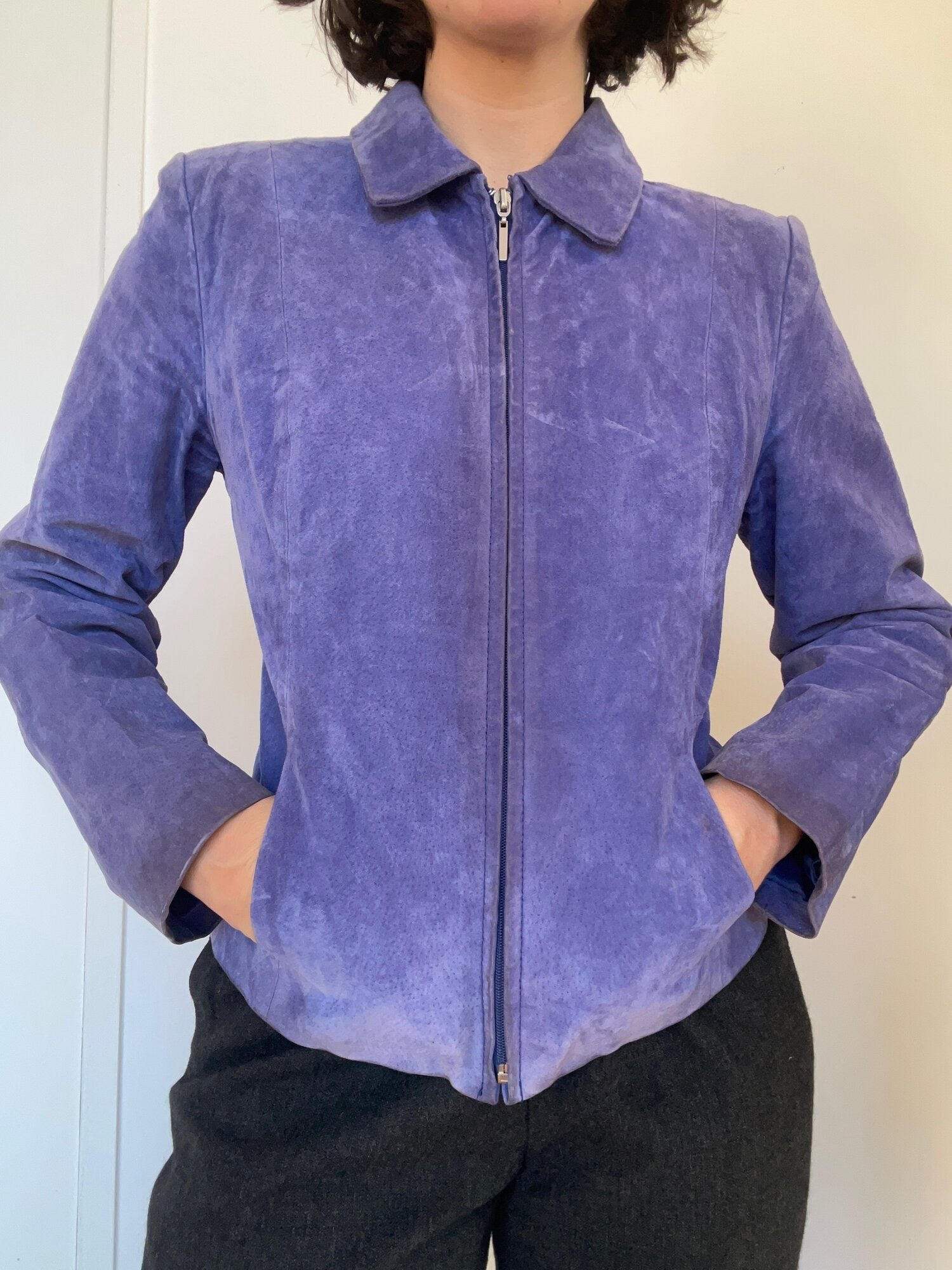 Lavender Leather Jacket