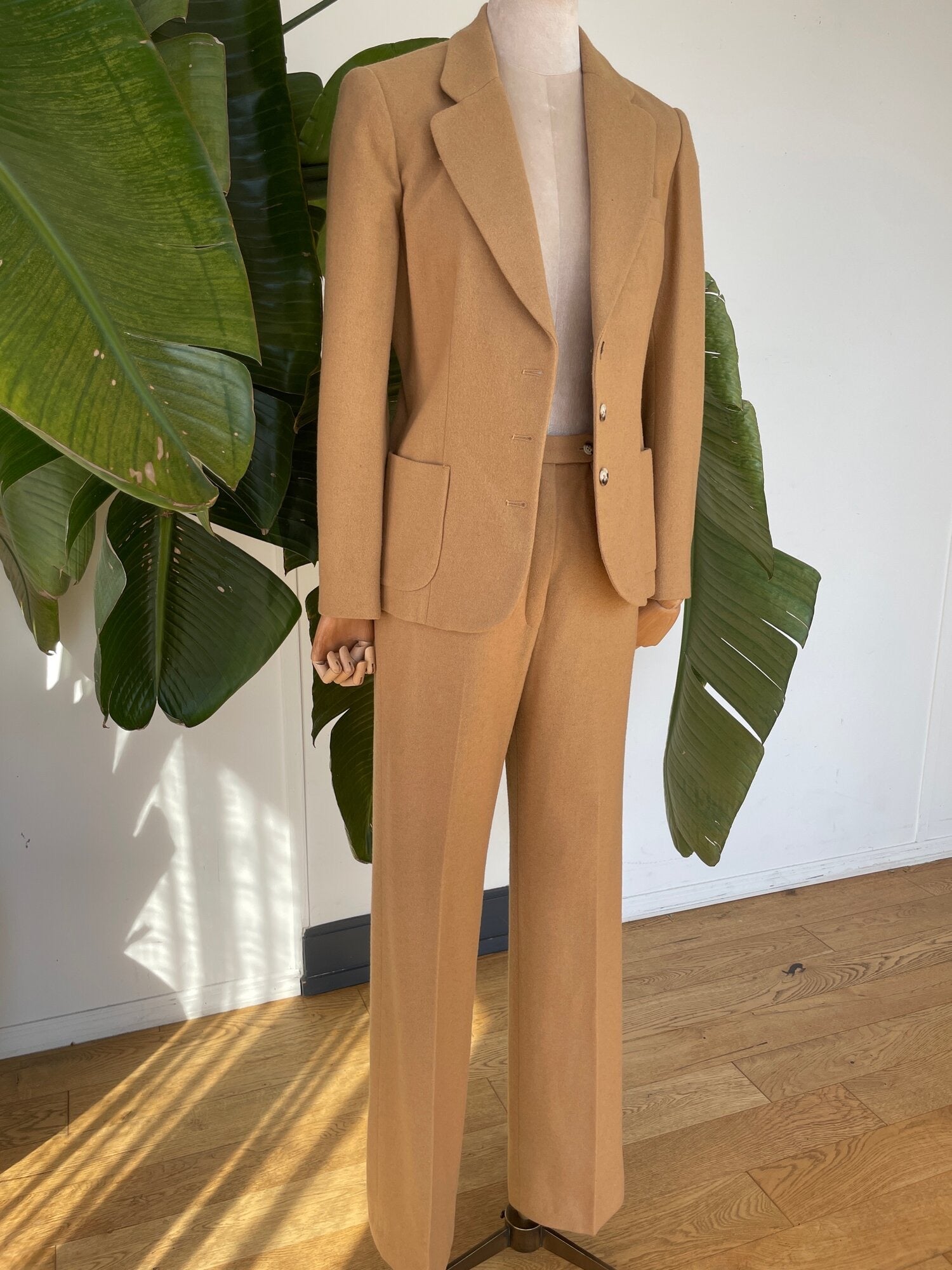 1970s Camel Wool Suit