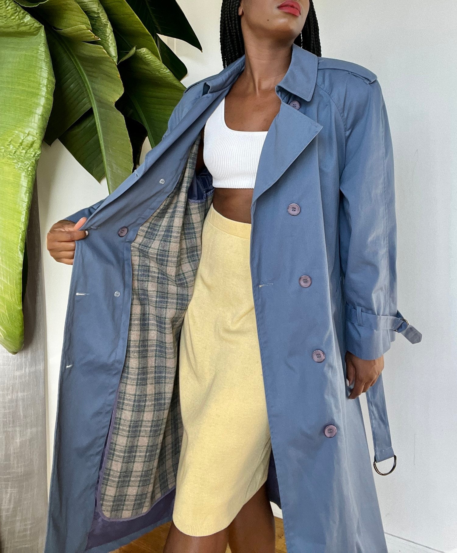 Steel Blue Trench