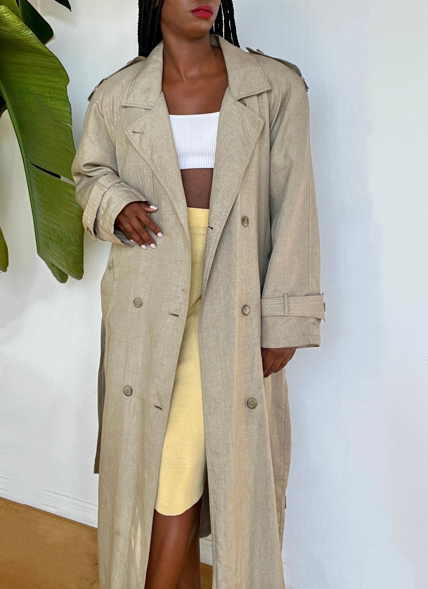 Textured Taupe Trench