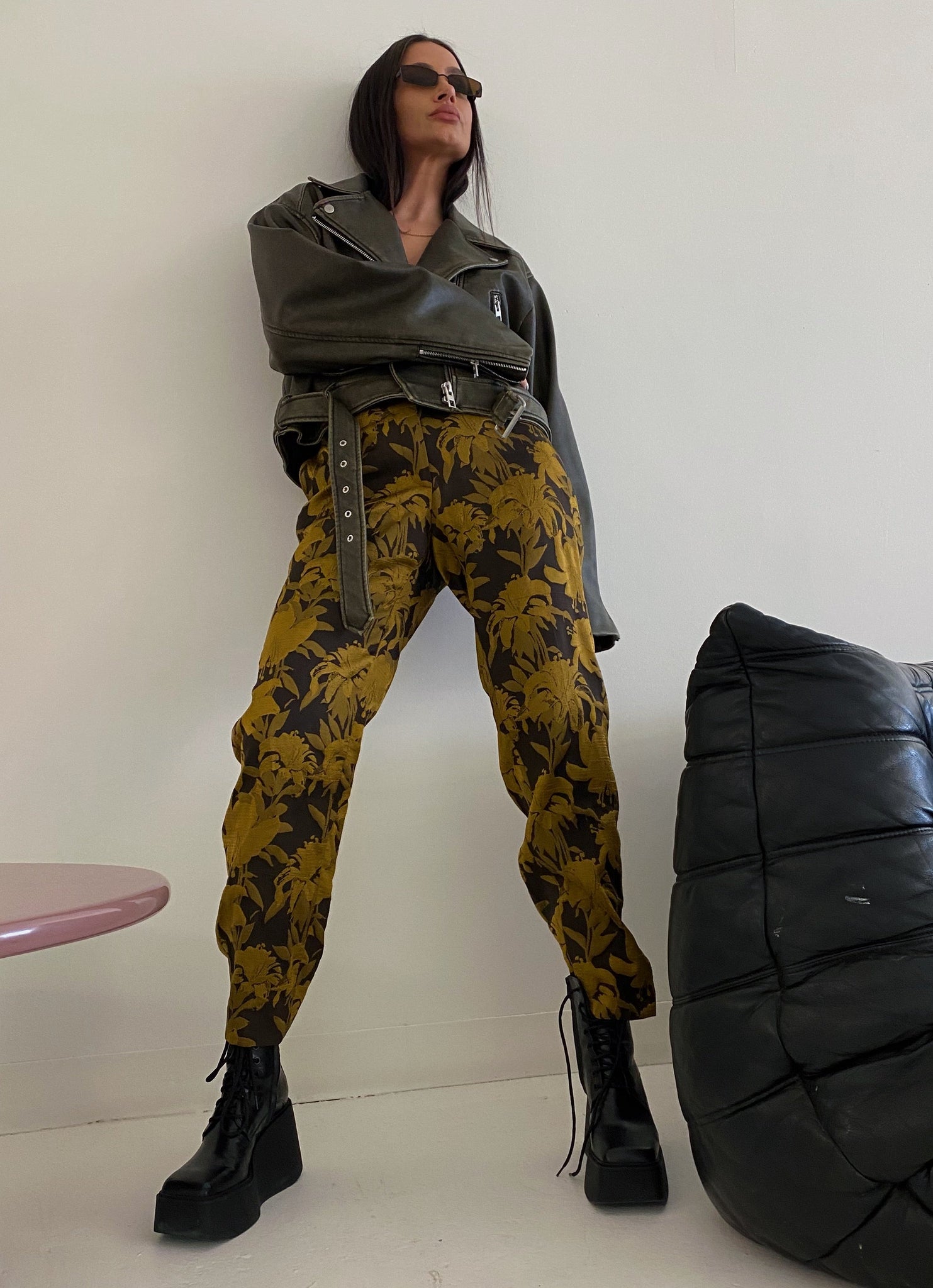 Dries Van Noten Jacquard Print Trousers