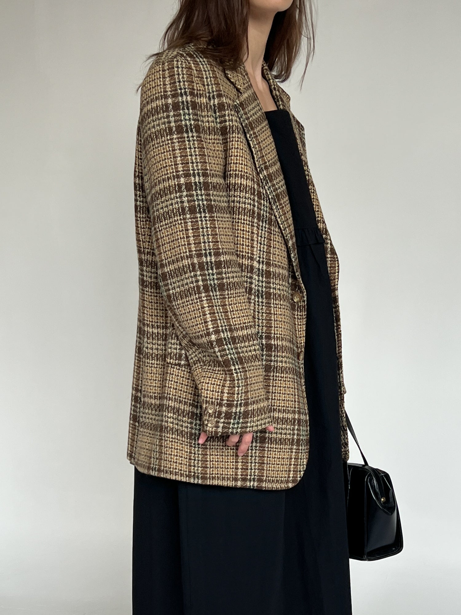 Burberry Woven Plaid Jacket