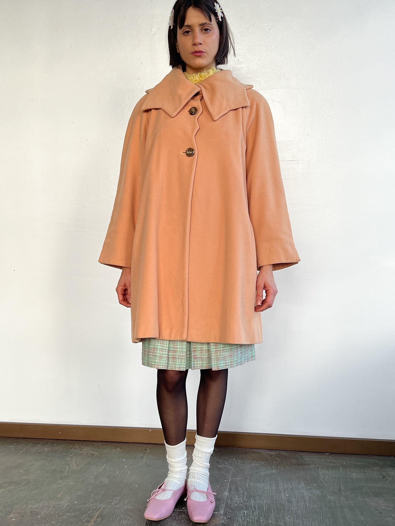 Fendi Bisque Collared Coat (L)