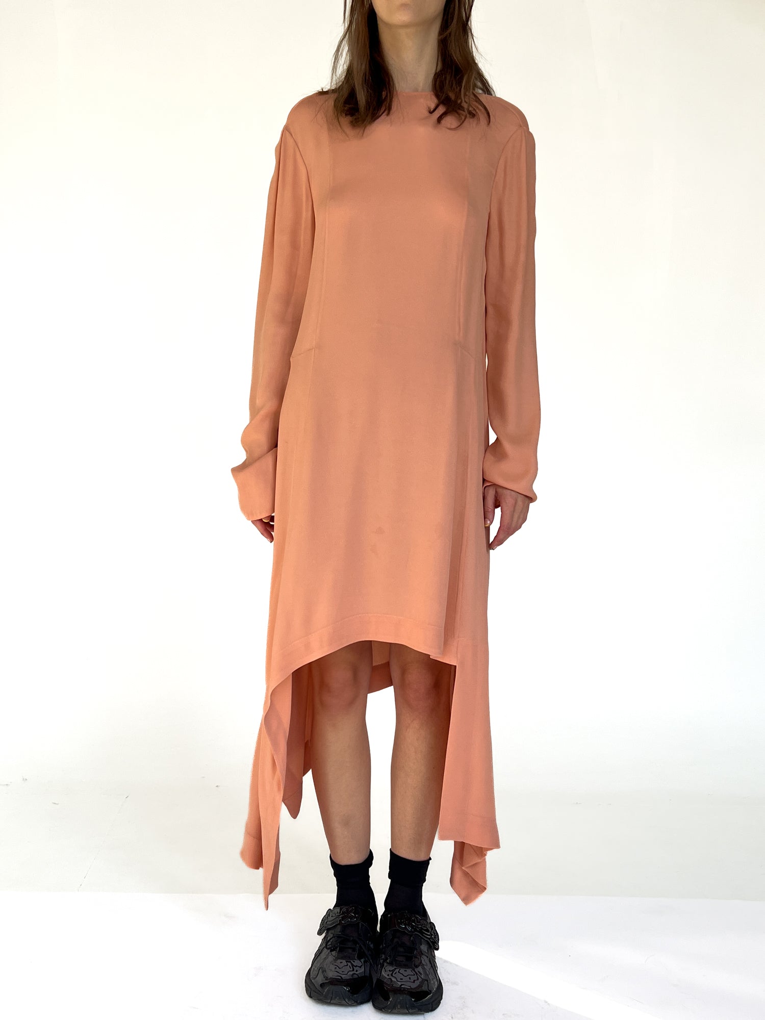 Marni Asymmetric Blush Dress