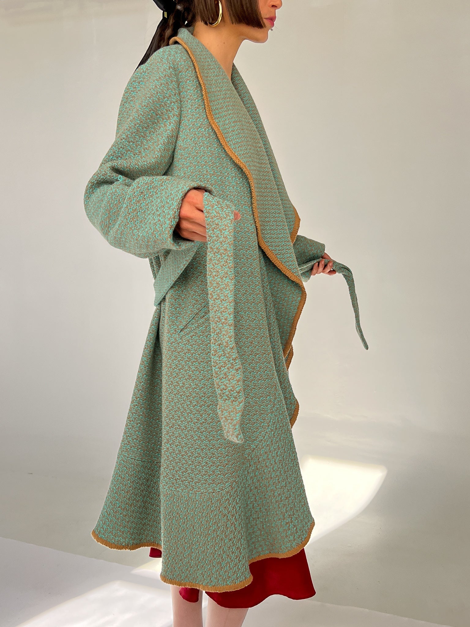 Missoni Aqua Wrap Knit Coat