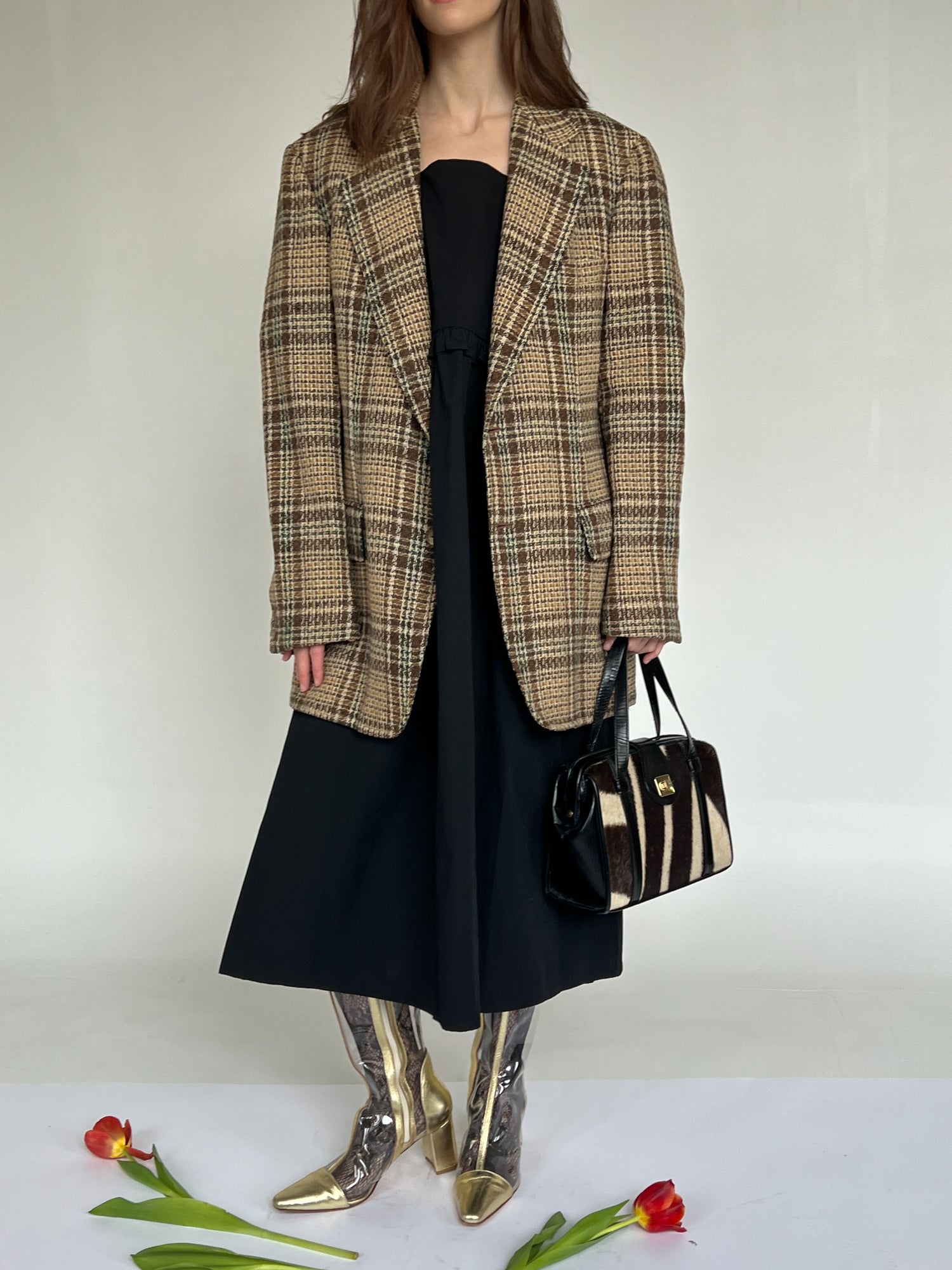 Burberry Woven Plaid Jacket