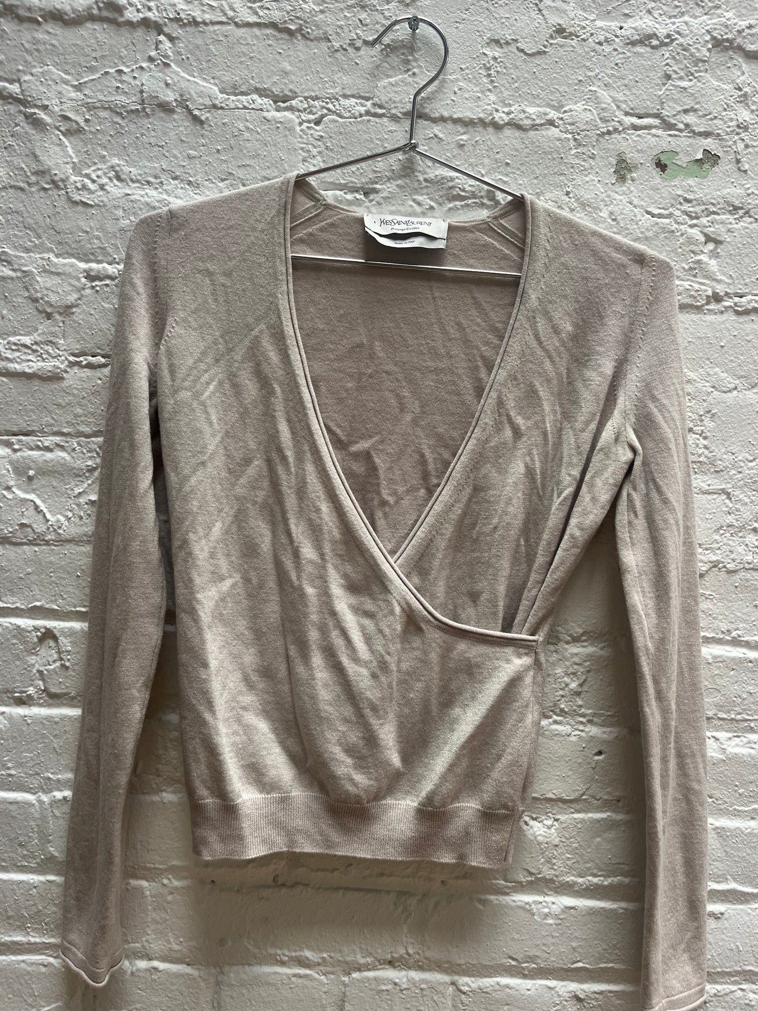 Yves Saint Laurent Sparkly Wrap Sweater