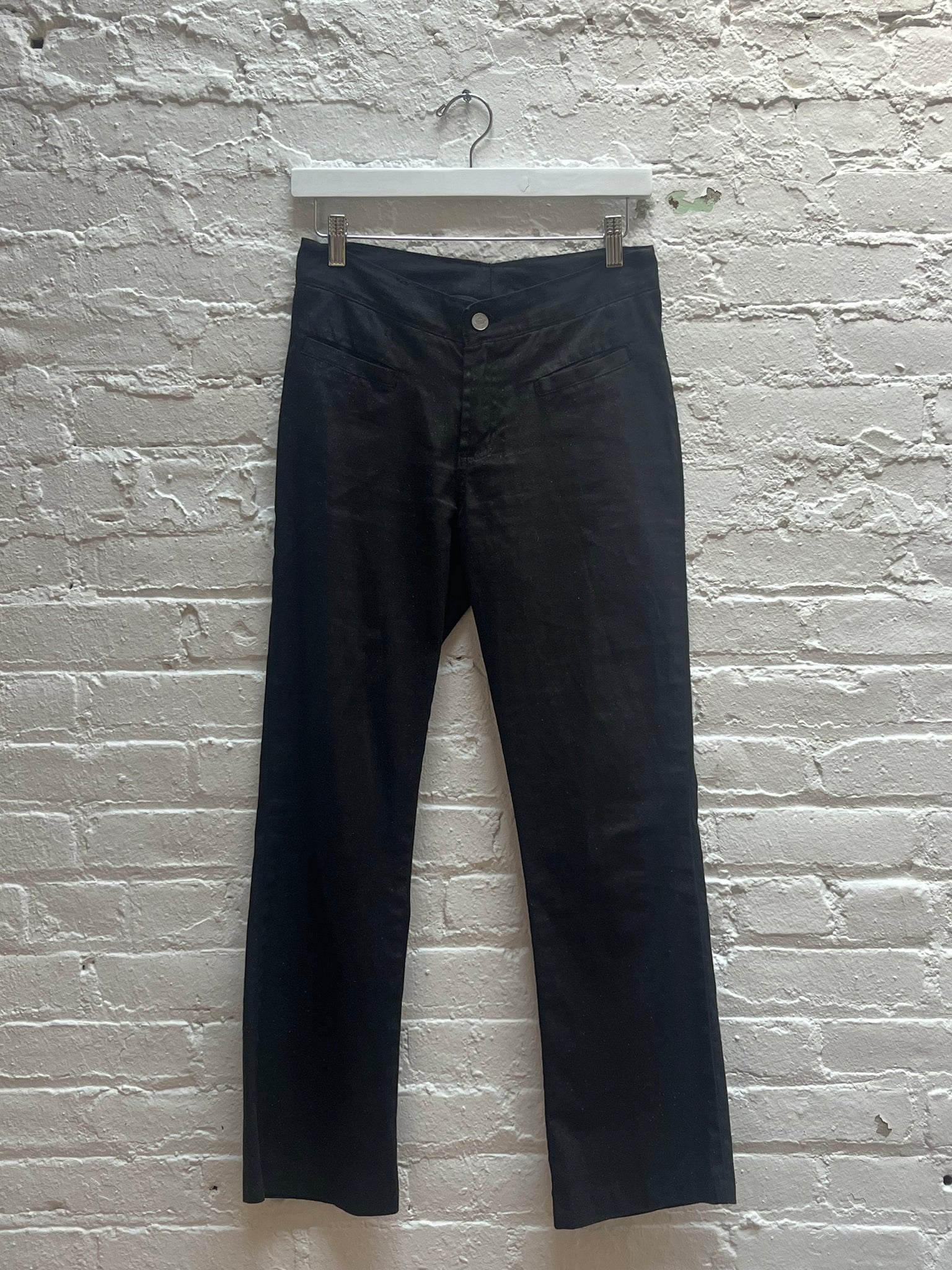 Black Glitter Flare Pants