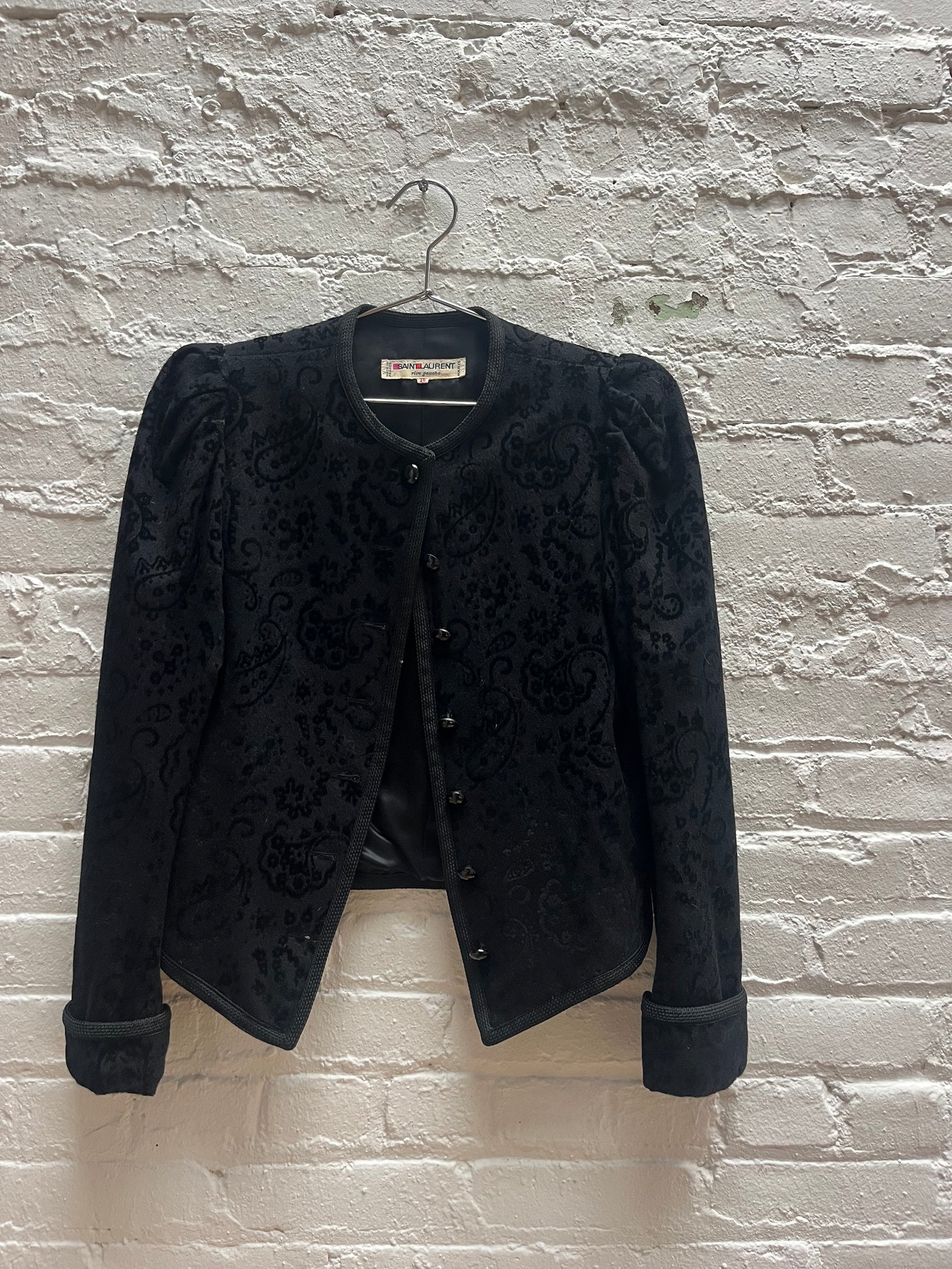 Saint Laurent Rive Gauche Printed Wool Jacket