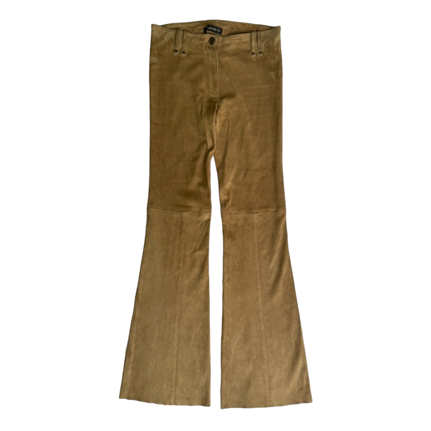 Plein Sud 2000s Camel Leather Pants