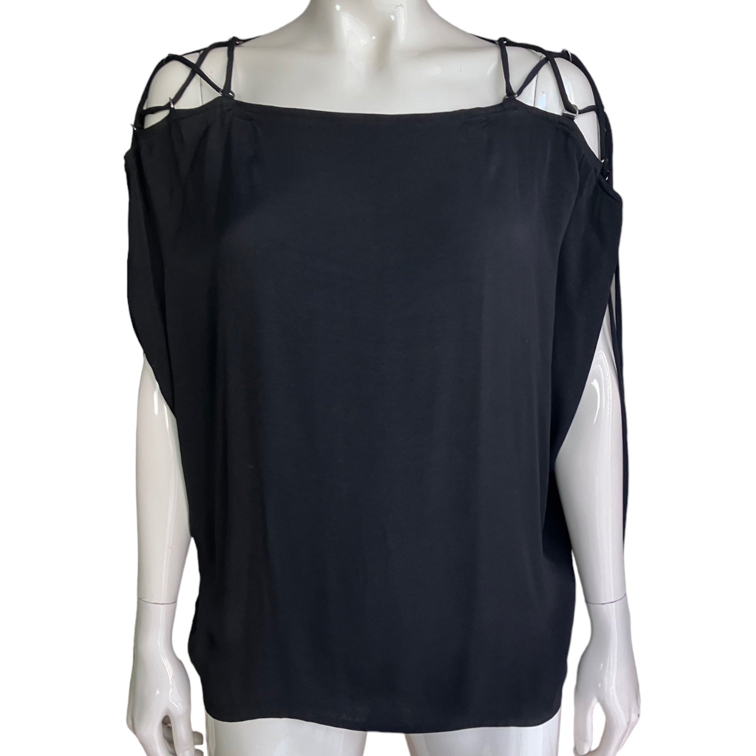 Plein Sud 2010s Black Laced Top