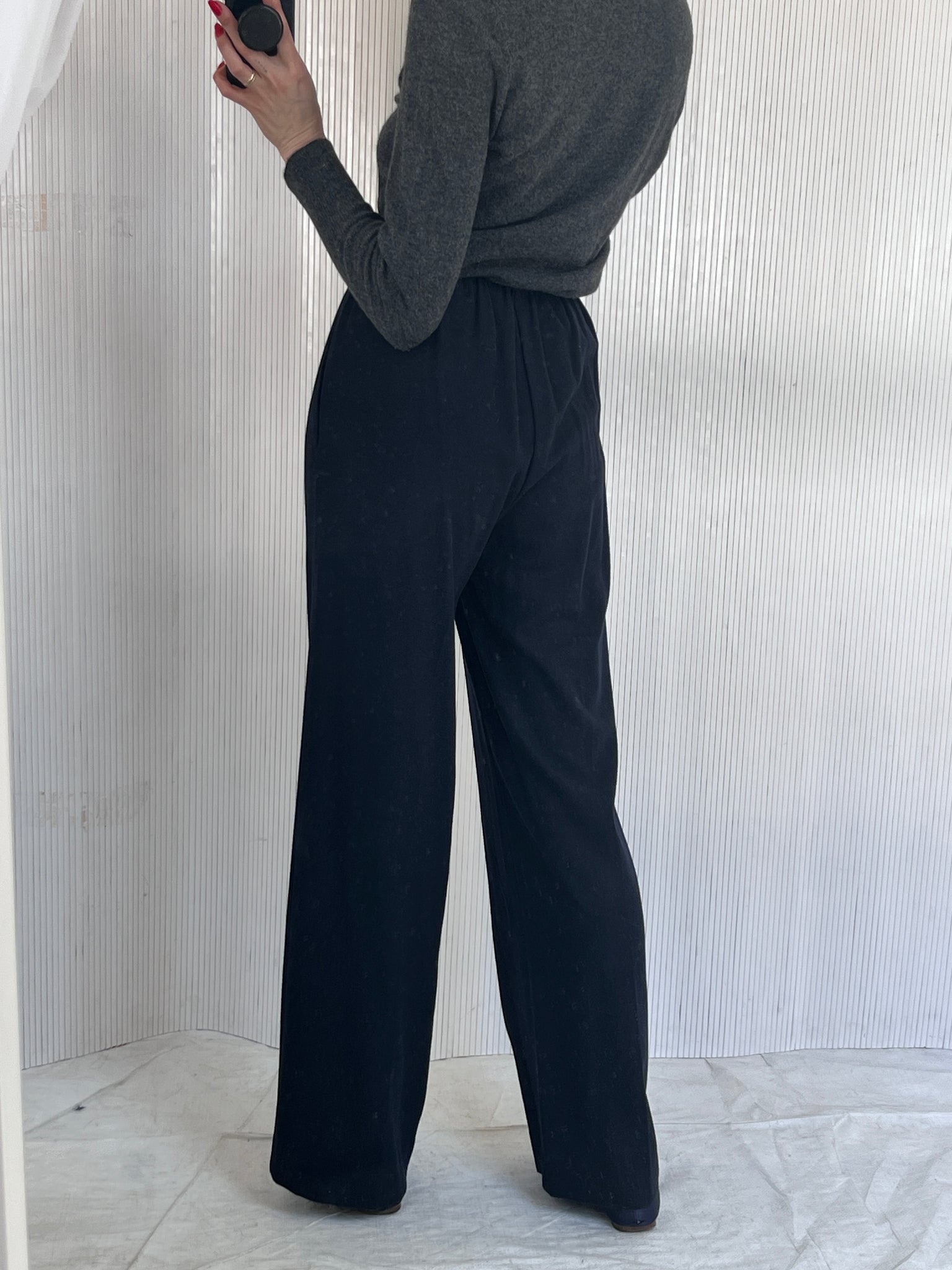 Vince navy wool pant