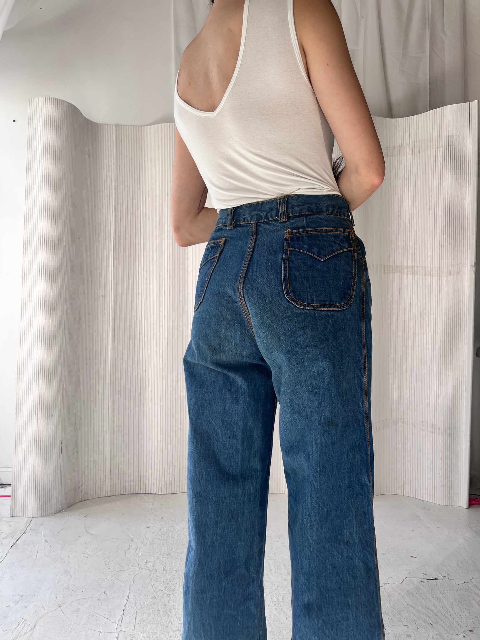 1970s Wide Leg Denim