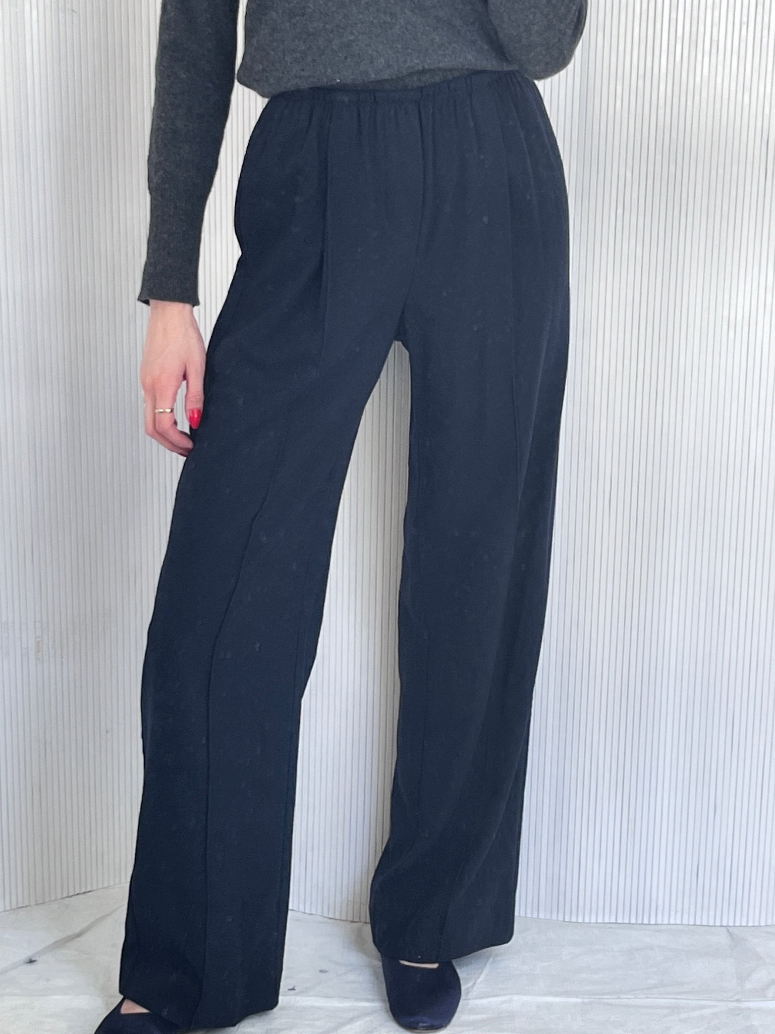 Vince navy wool pant