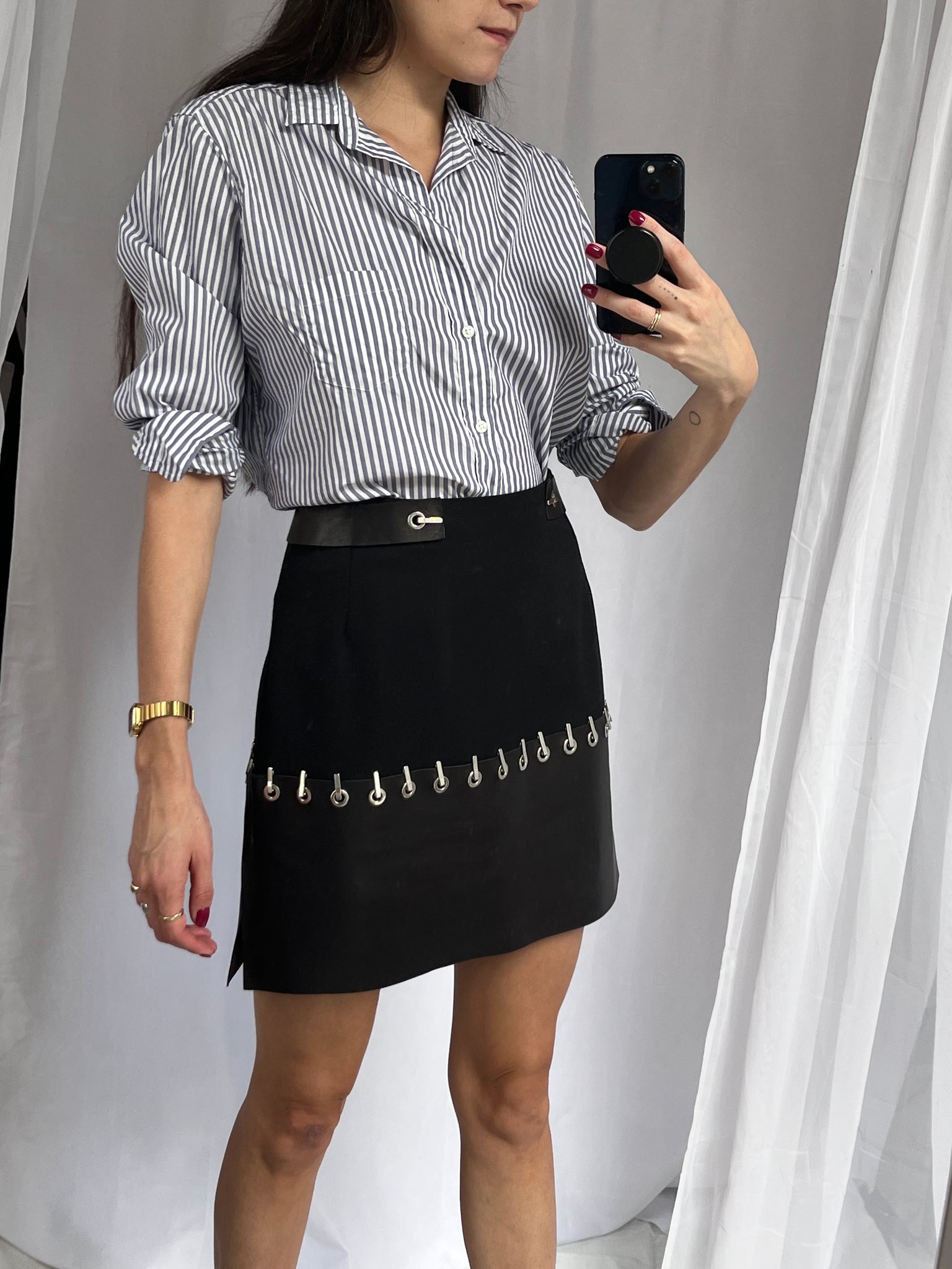 Mugler Convertible Miniskirt