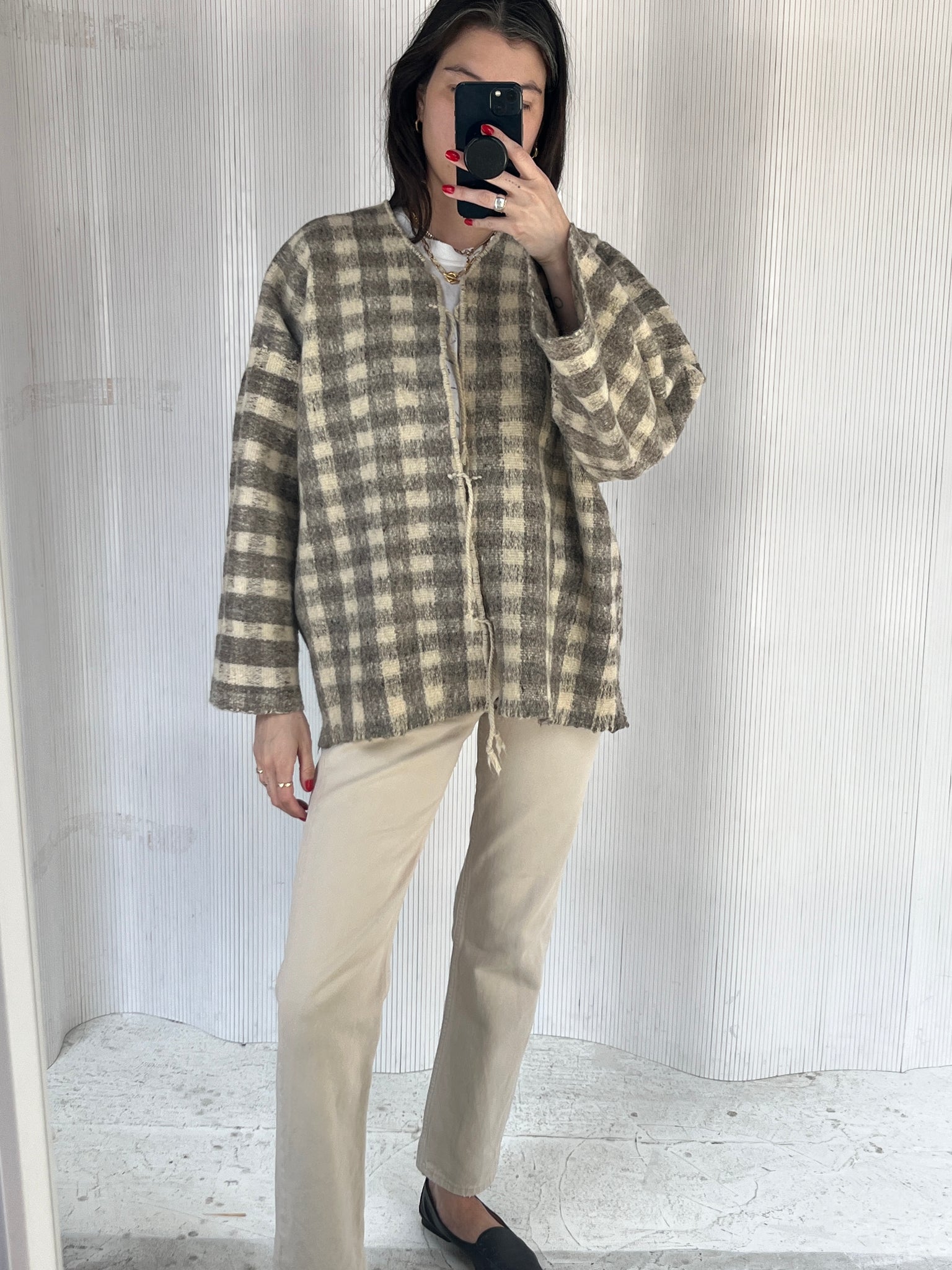 Antique Wool Overshirt Checked