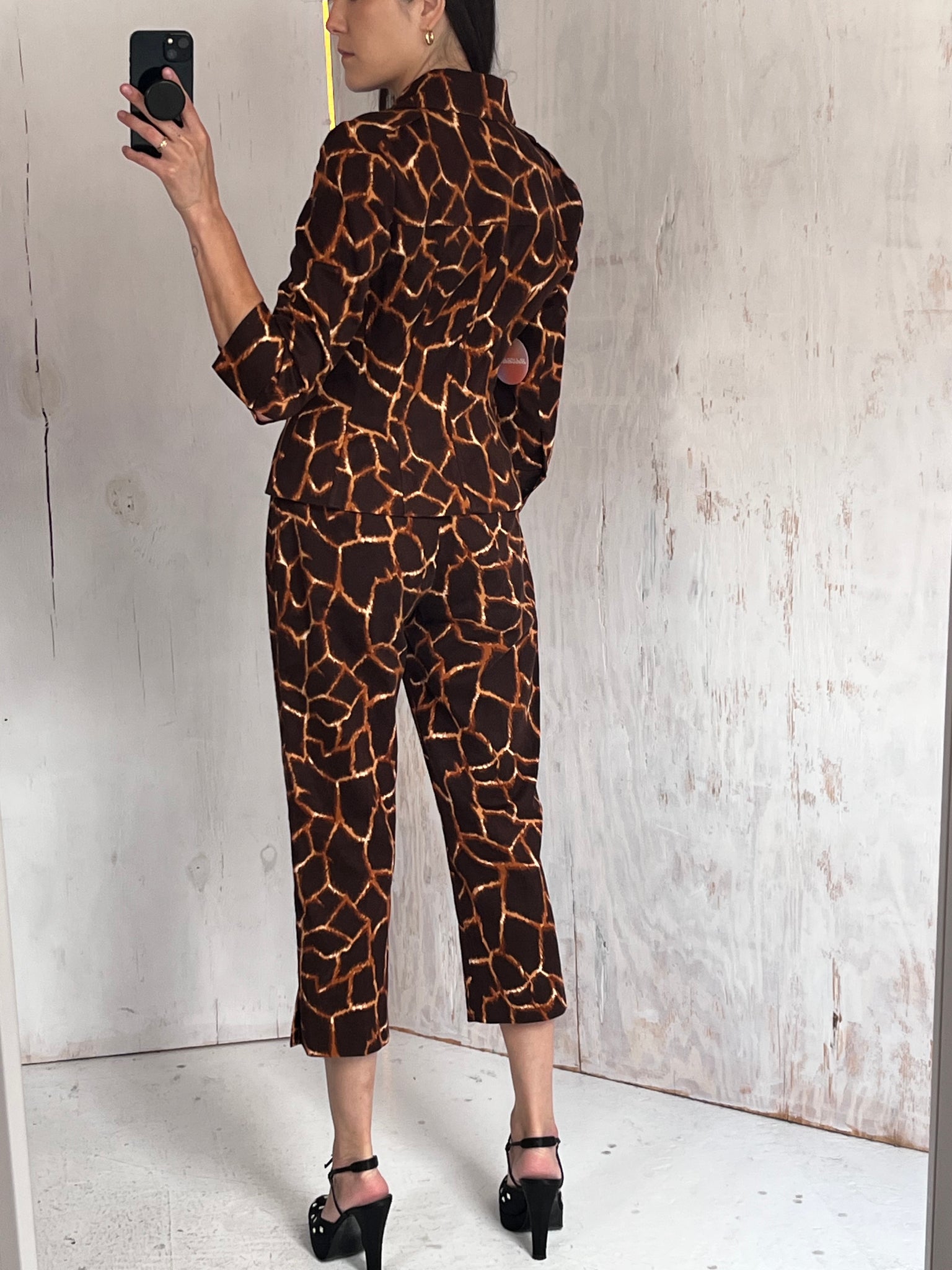 Dolce + Gabbana Giraffe Corset Suit