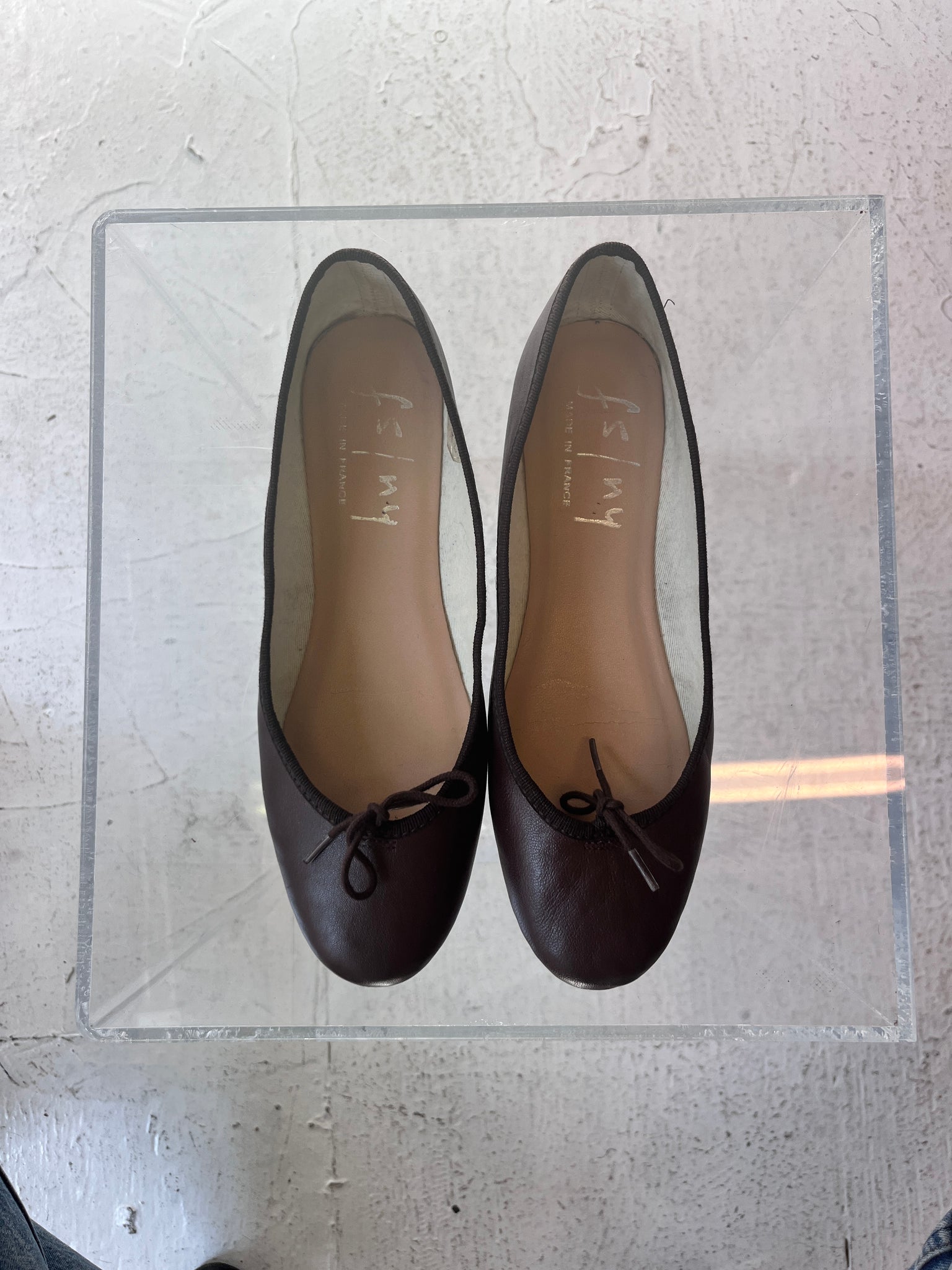 FS/NY leather ballet flat