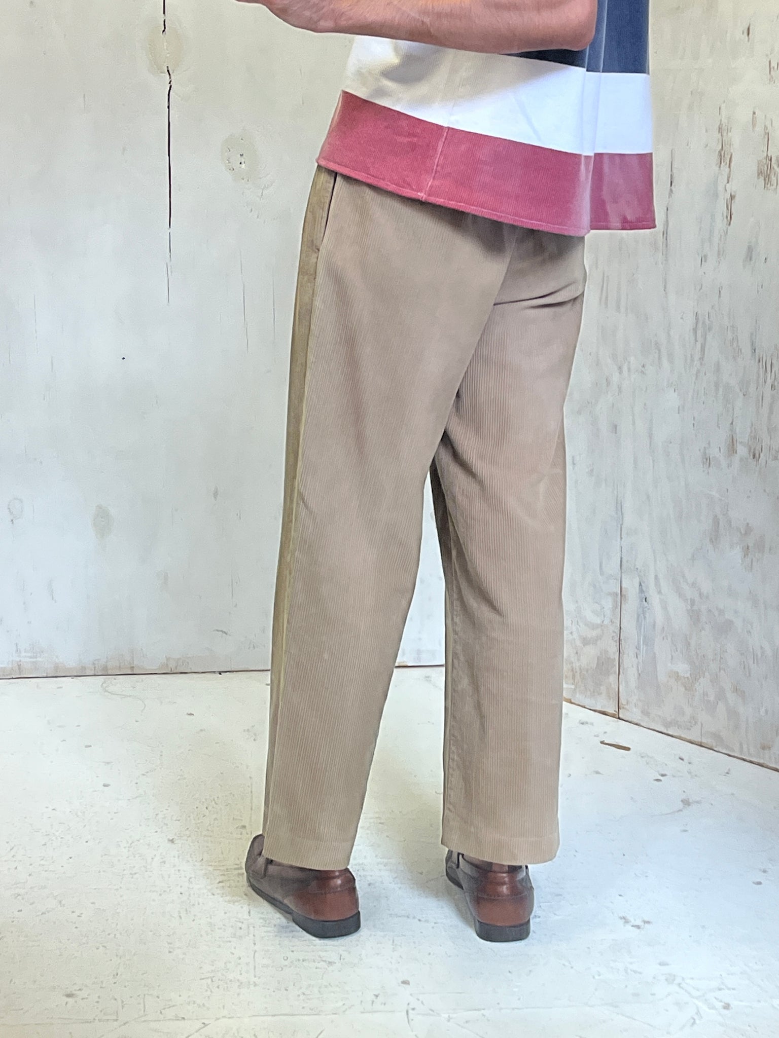 Tommy Hilfiger pleated corduroy trousers