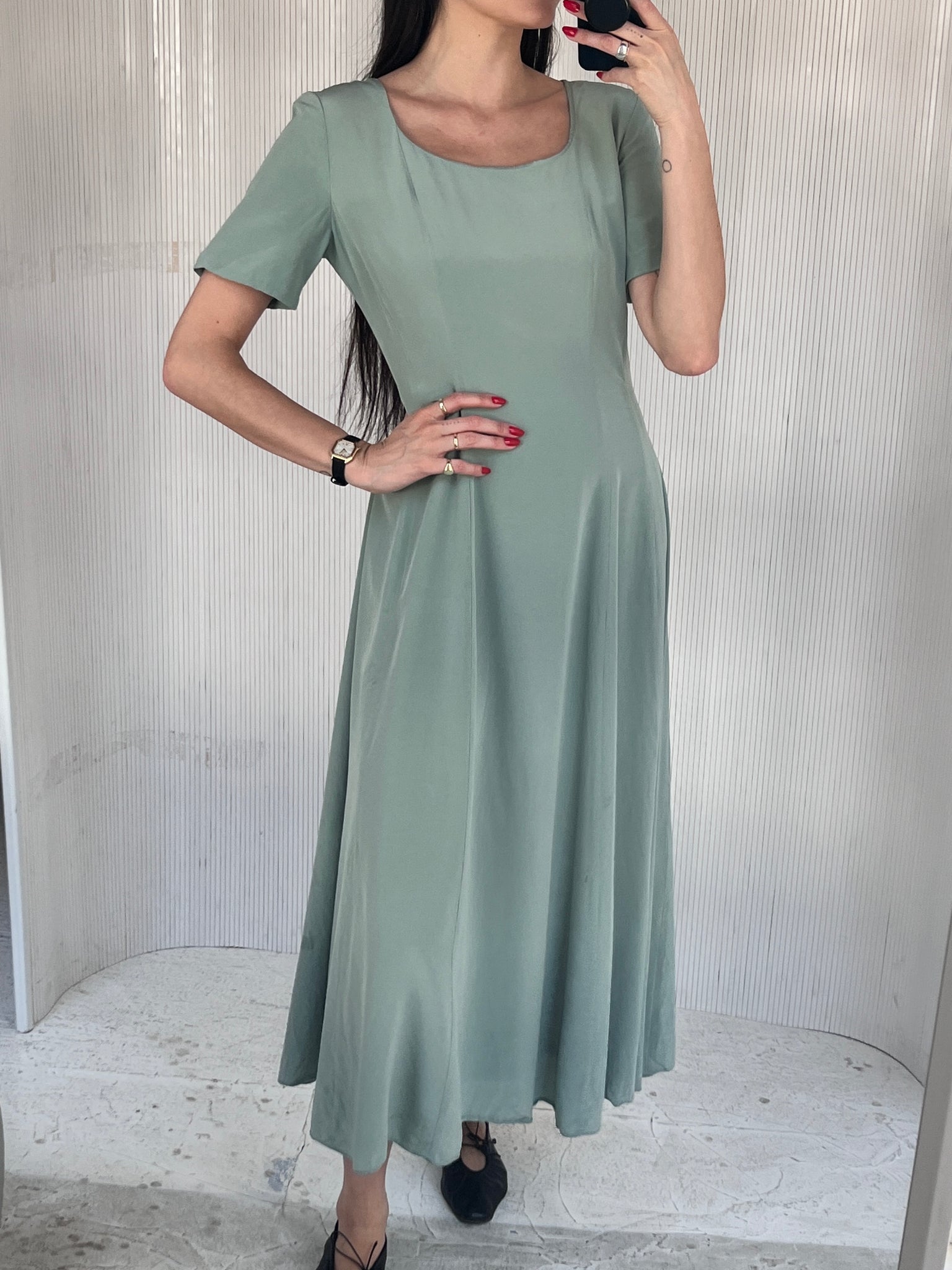 Laura Ashley Seafoam Dress