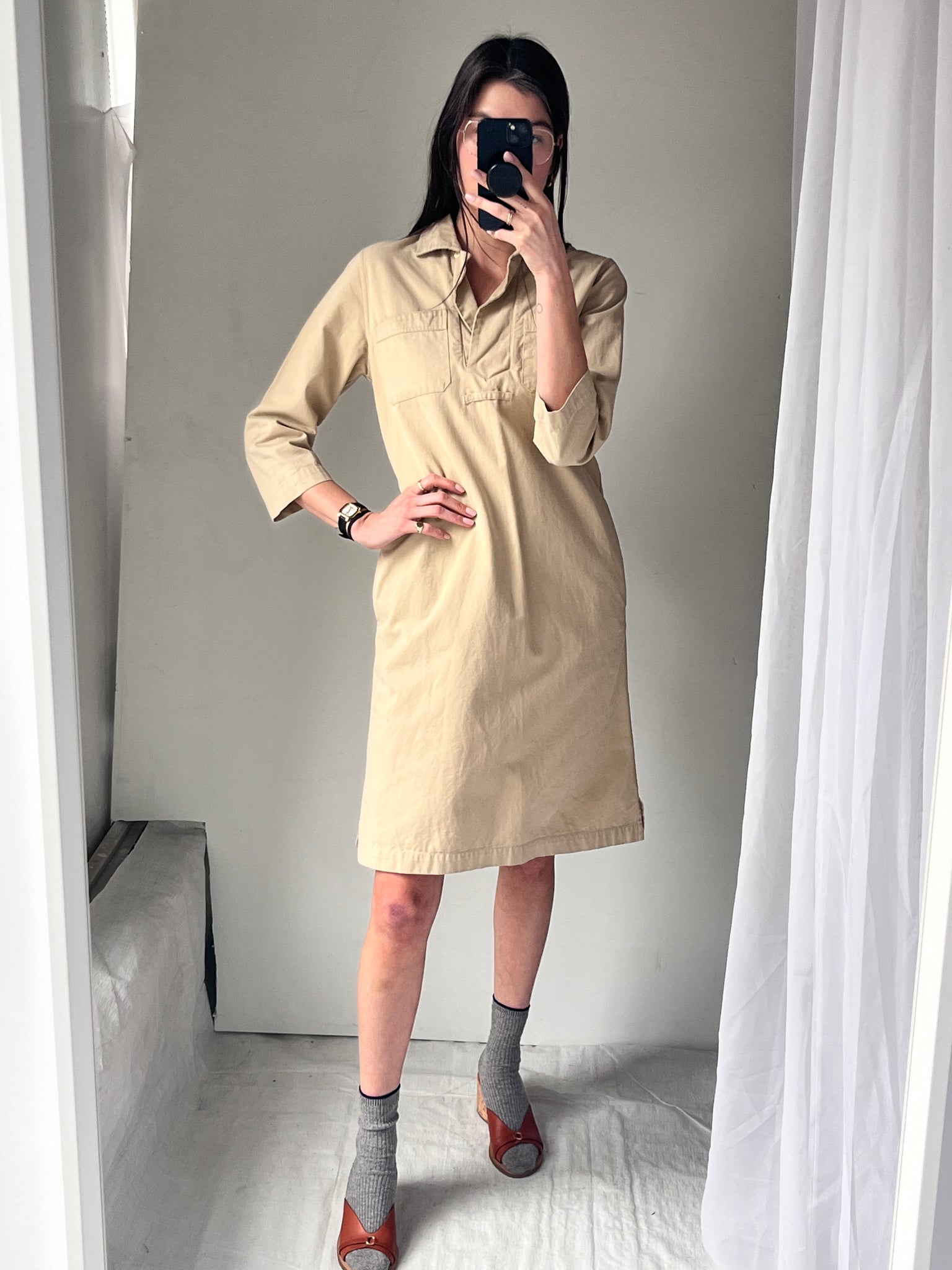 Margaret Howell Khaki Dress