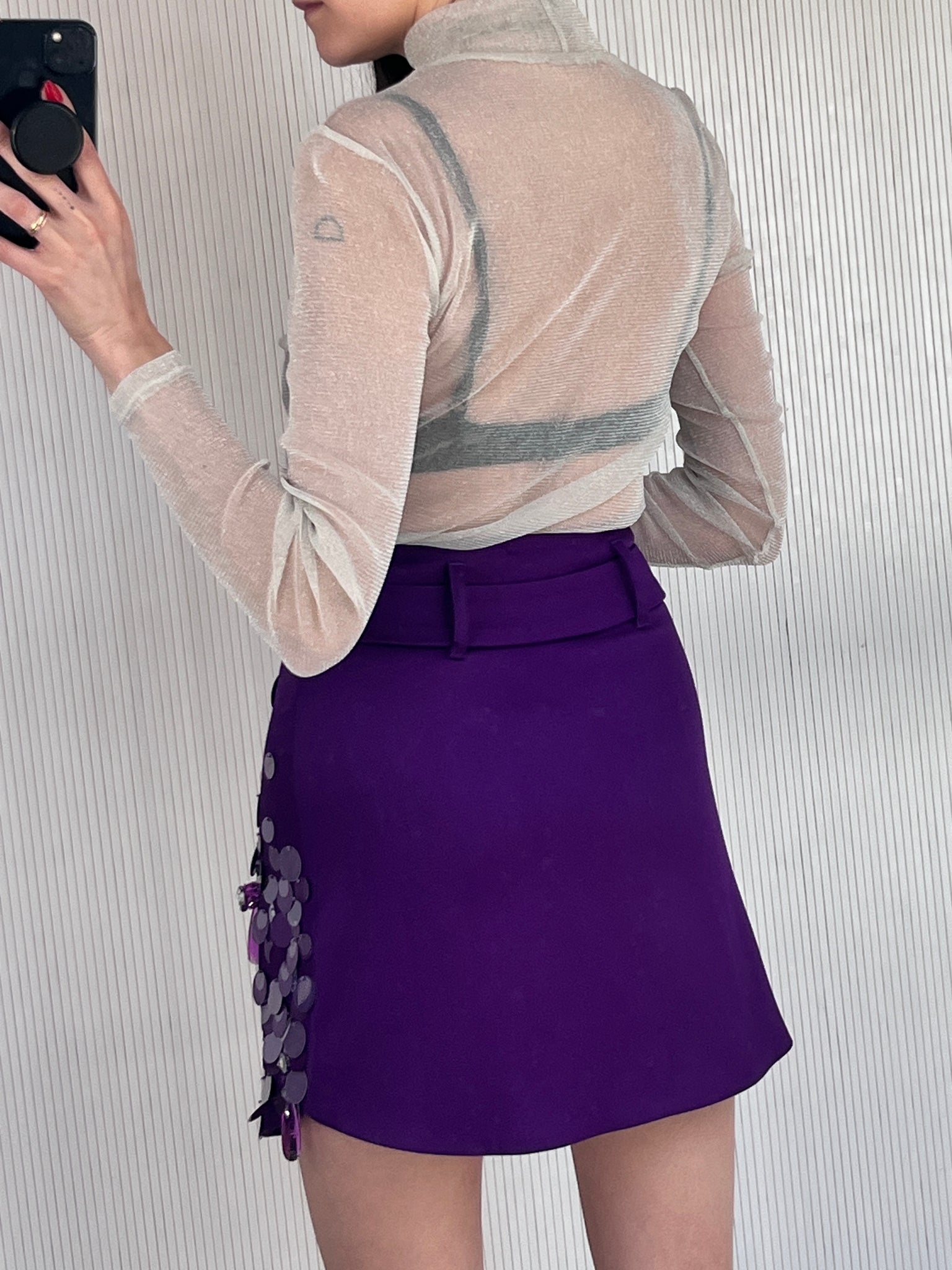 Art Dealer purple skirt