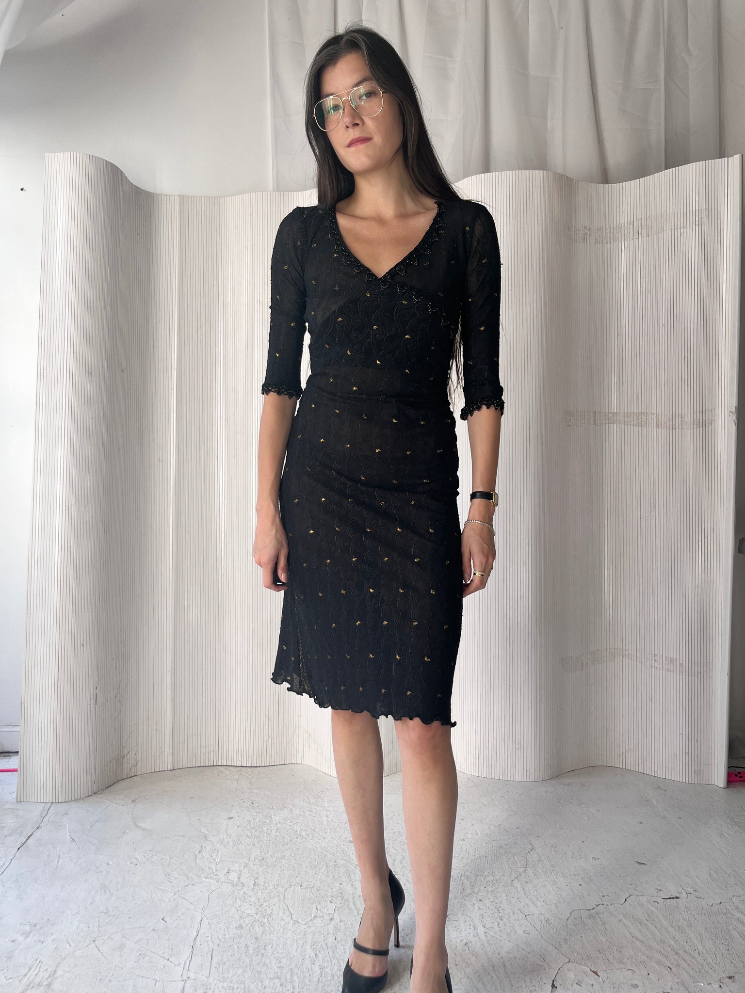 Betsey Johnson Black Lace Dress