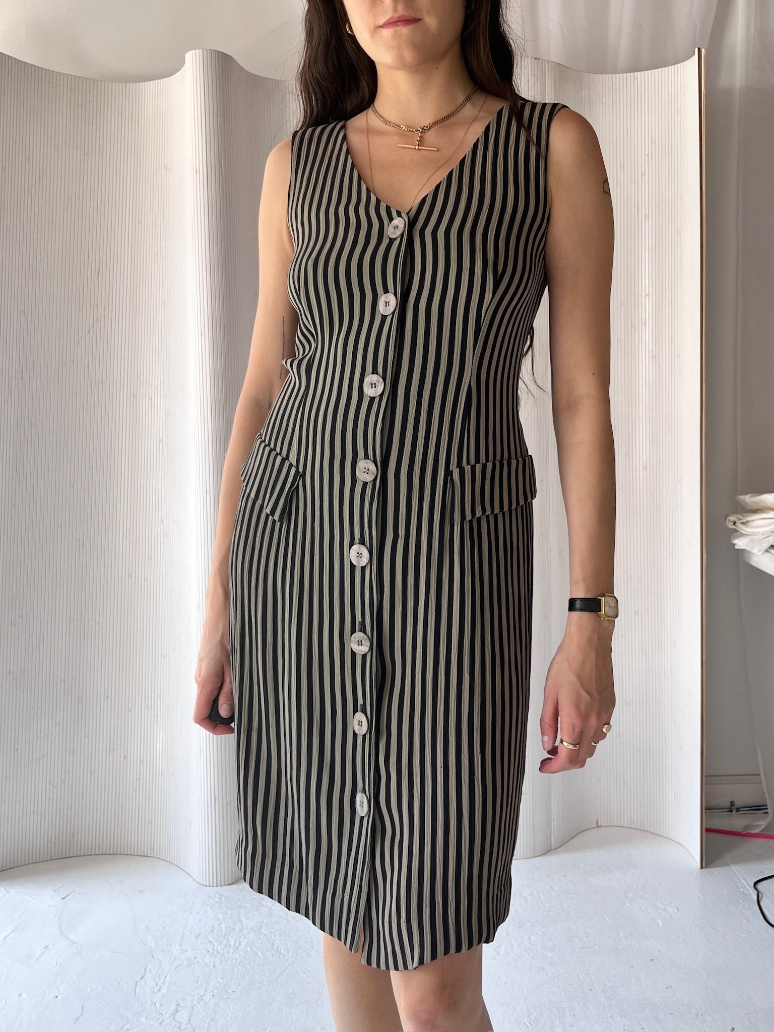 Striped vest dress