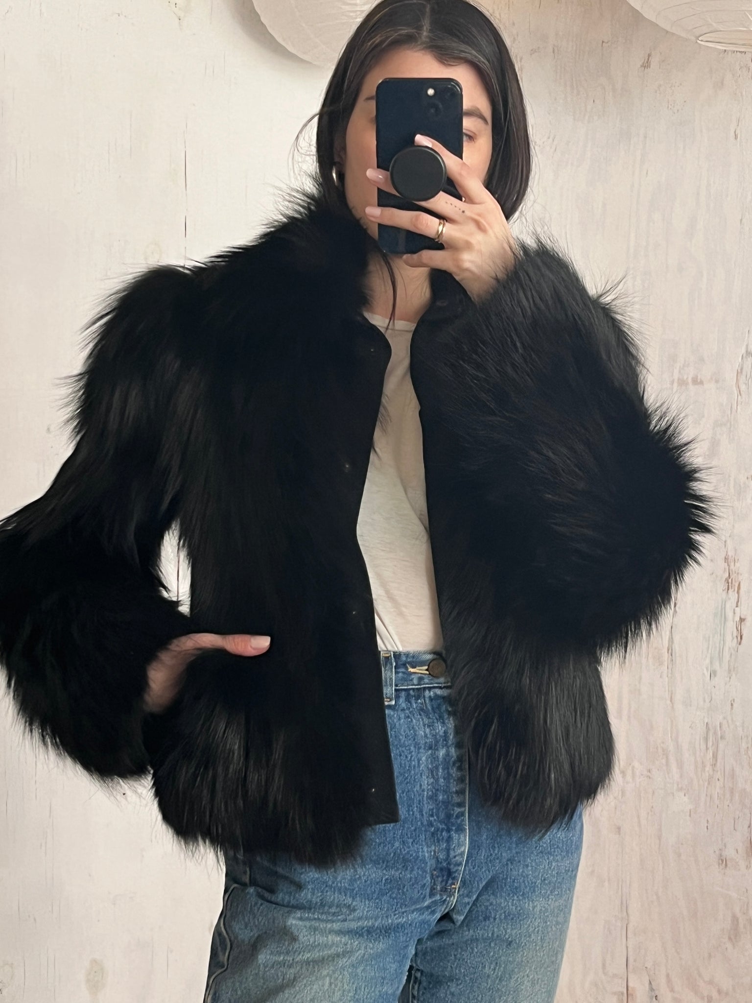 Jil Sander Fox Fur Coat