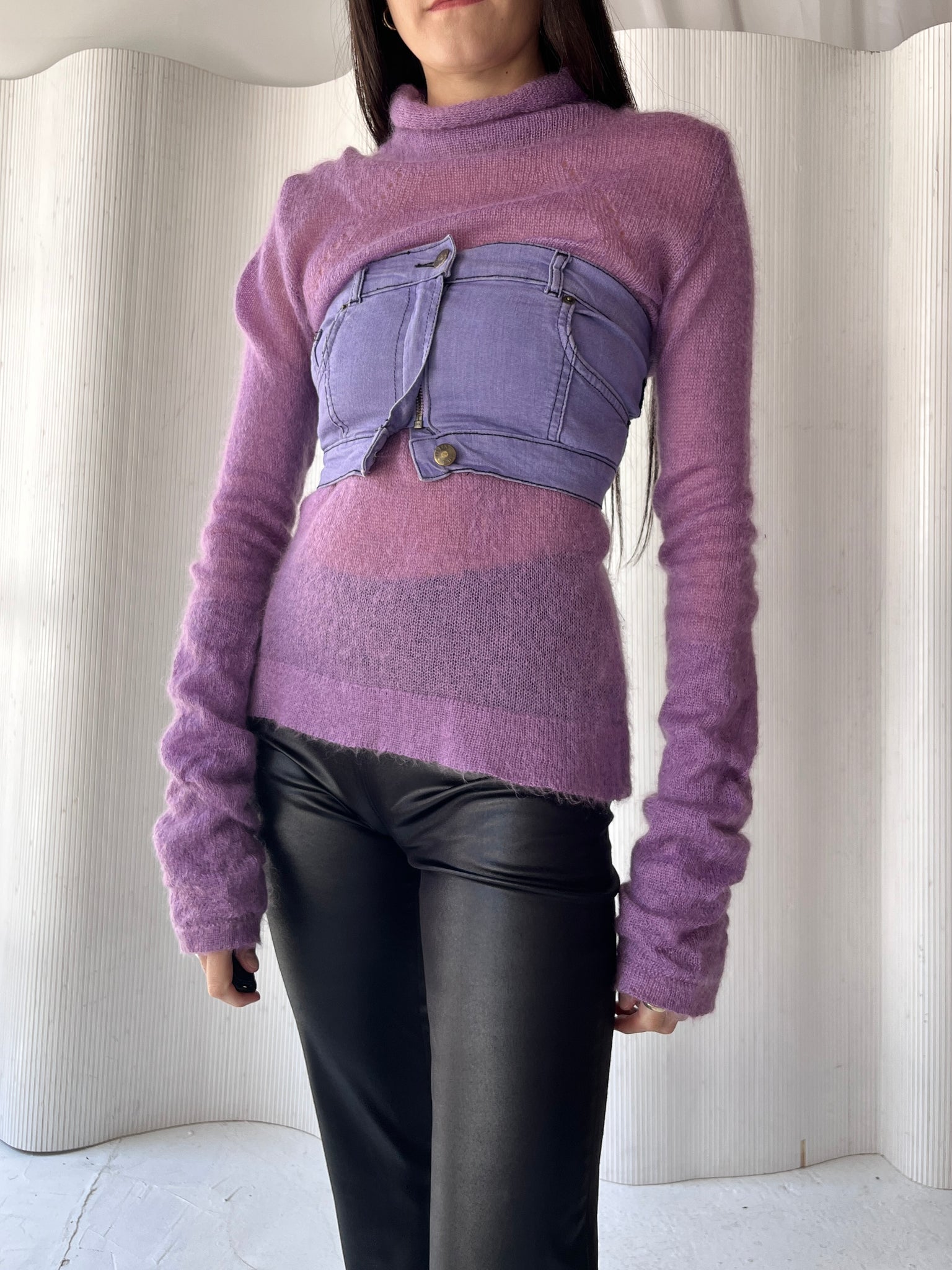 Plein Sud Jeans 1990s Lilac Bra Top