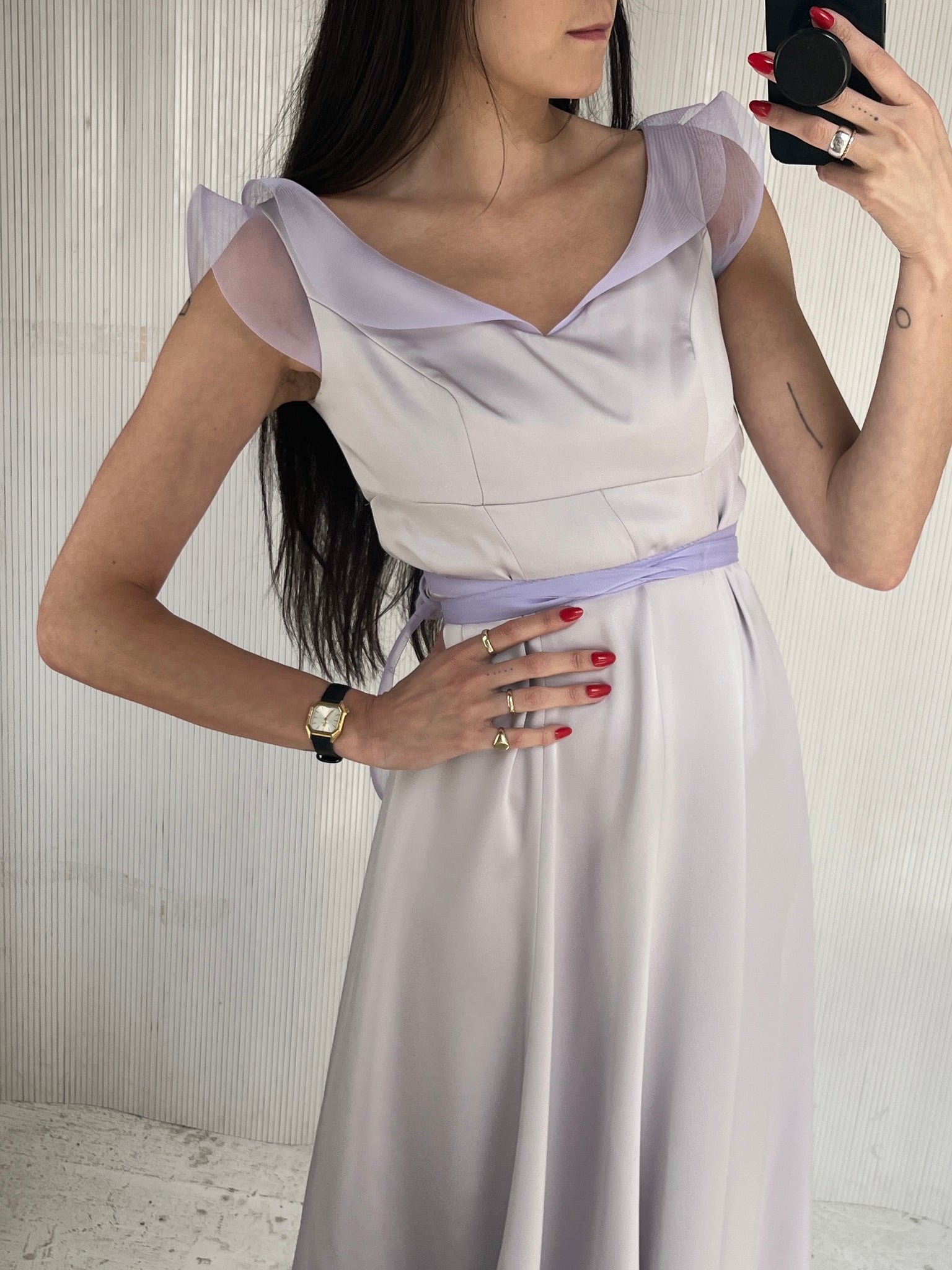 Armani Prive lavender dress