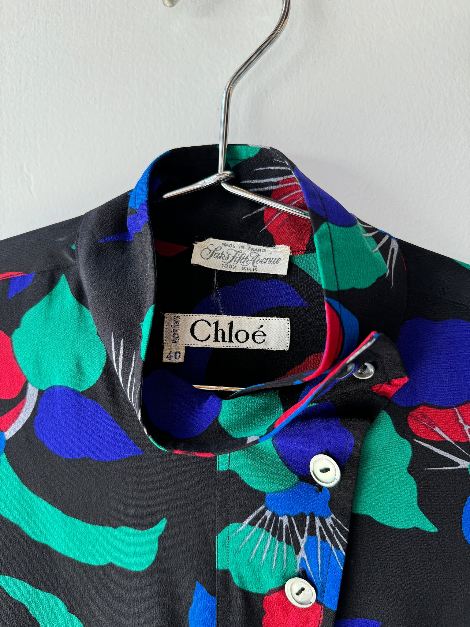 1980s Chloé silk blouse