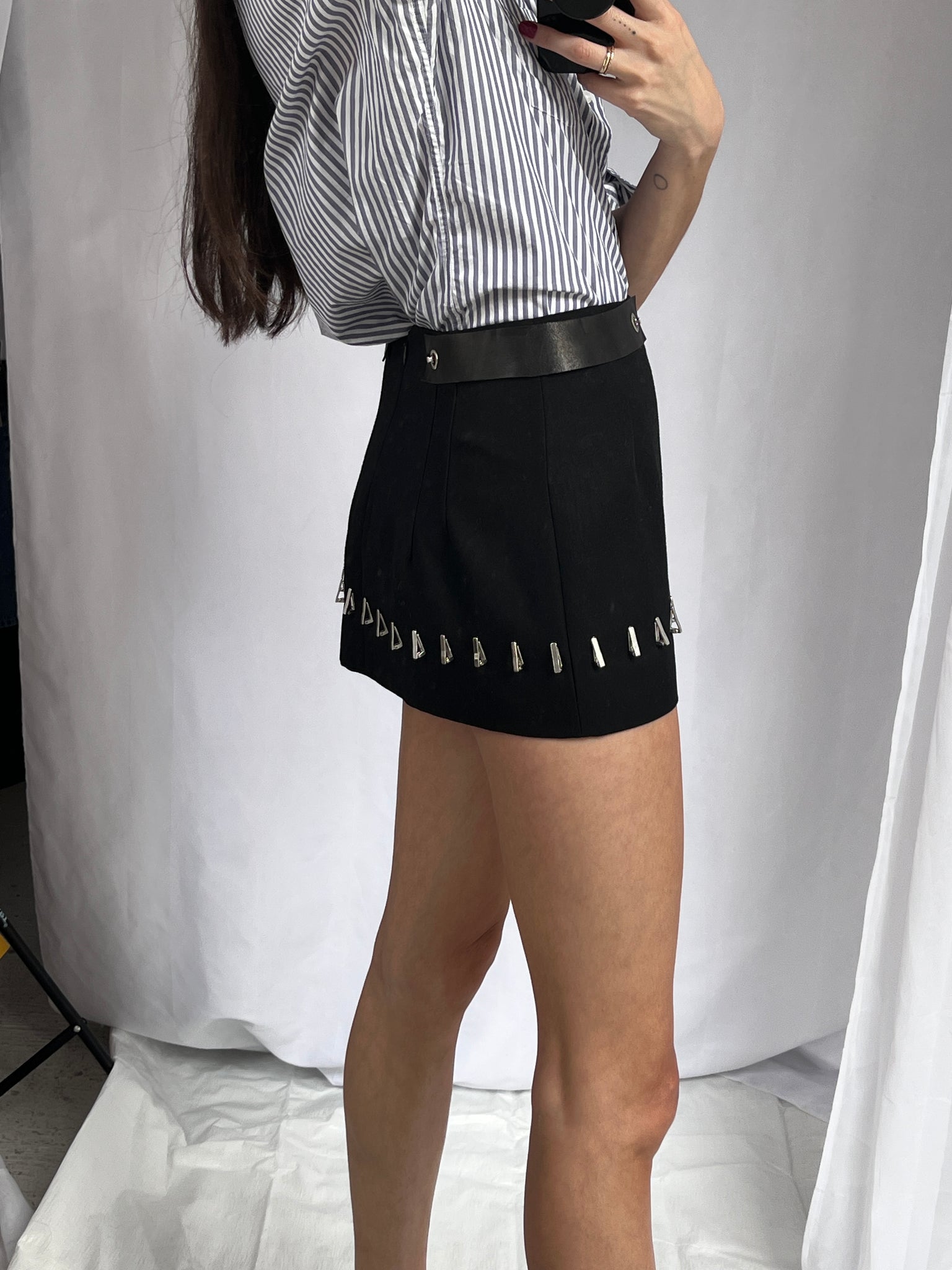 Mugler Convertible Miniskirt