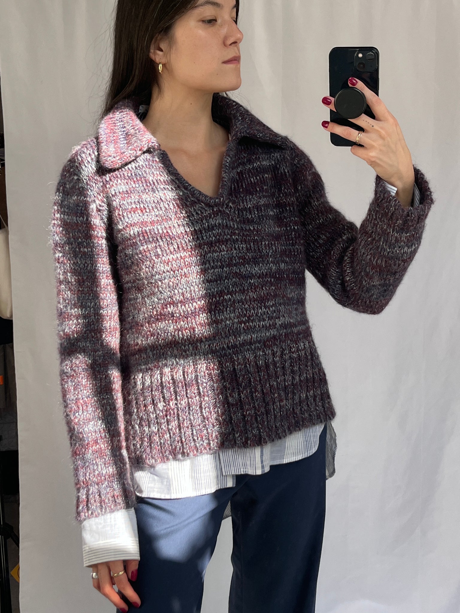 Carlota Cahis mixed knit sweater