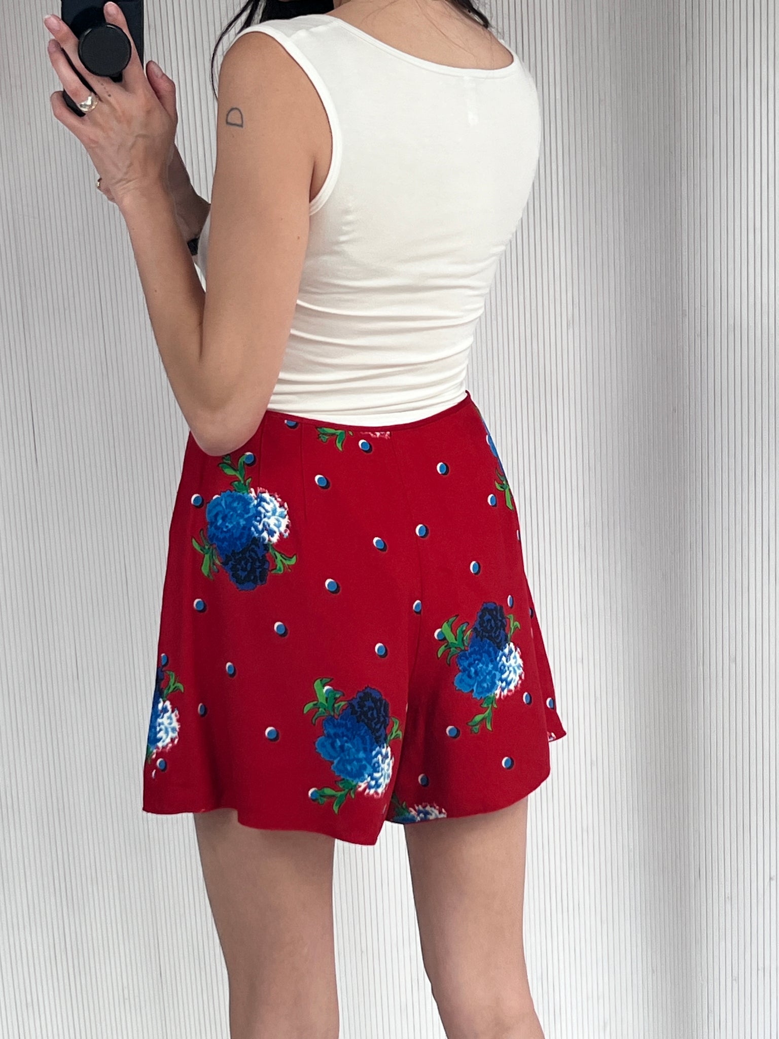 Marc Jacobs red floral short