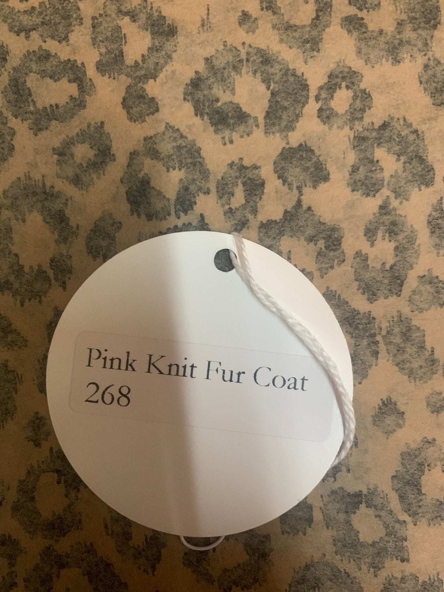 Pink fur coat