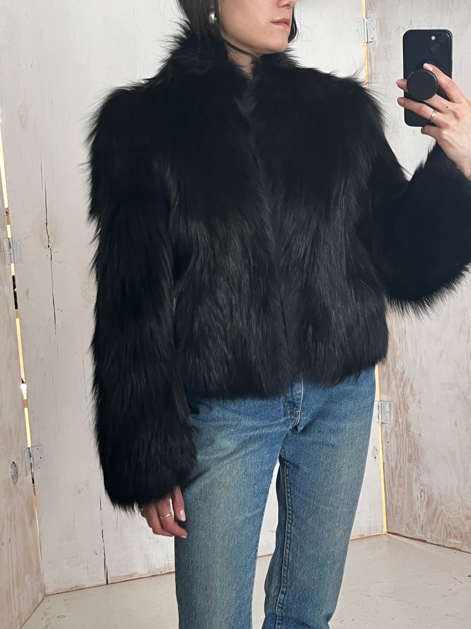 Jil Sander Fox Fur Coat