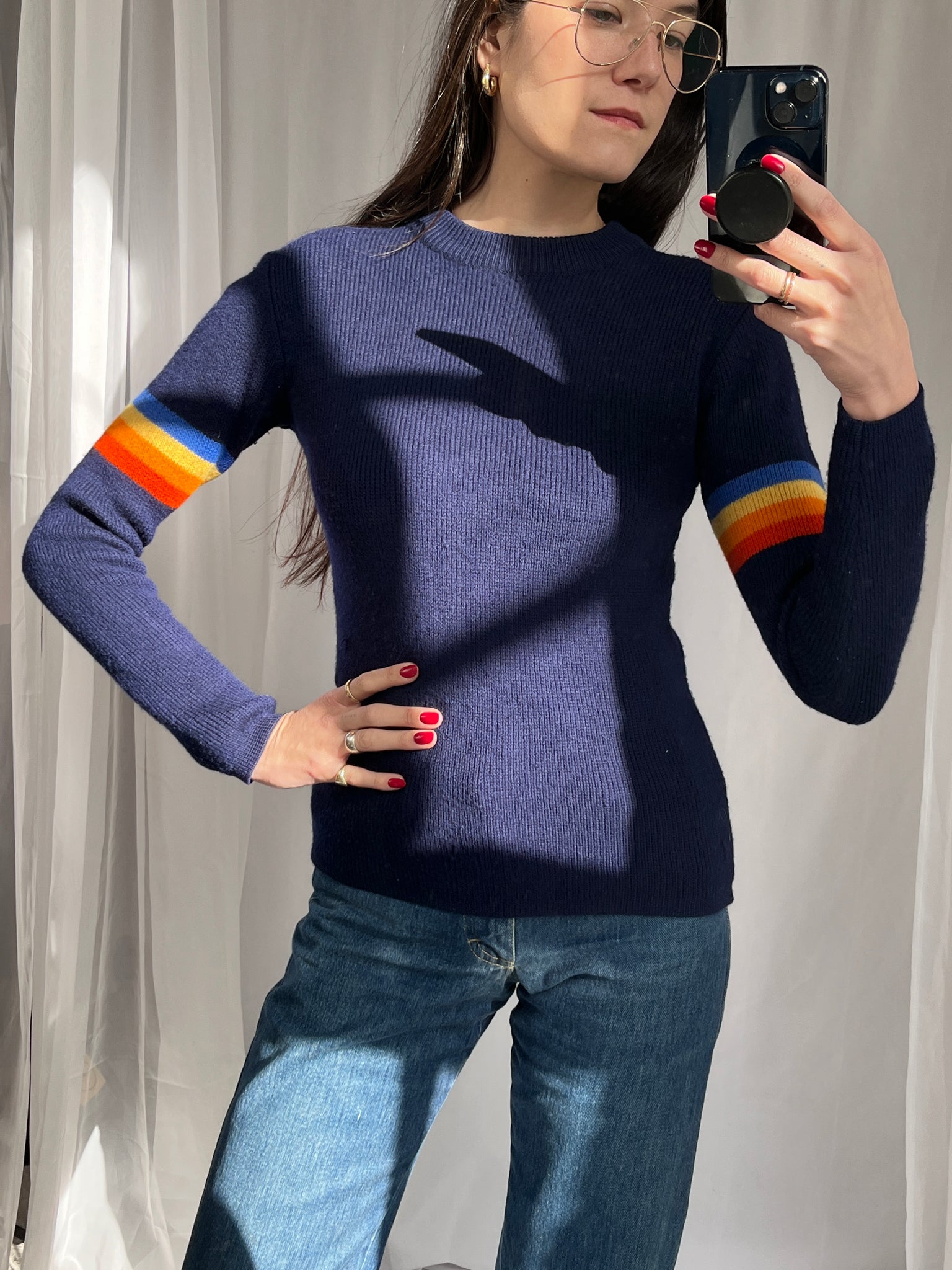 Wool Rainbow Sweater