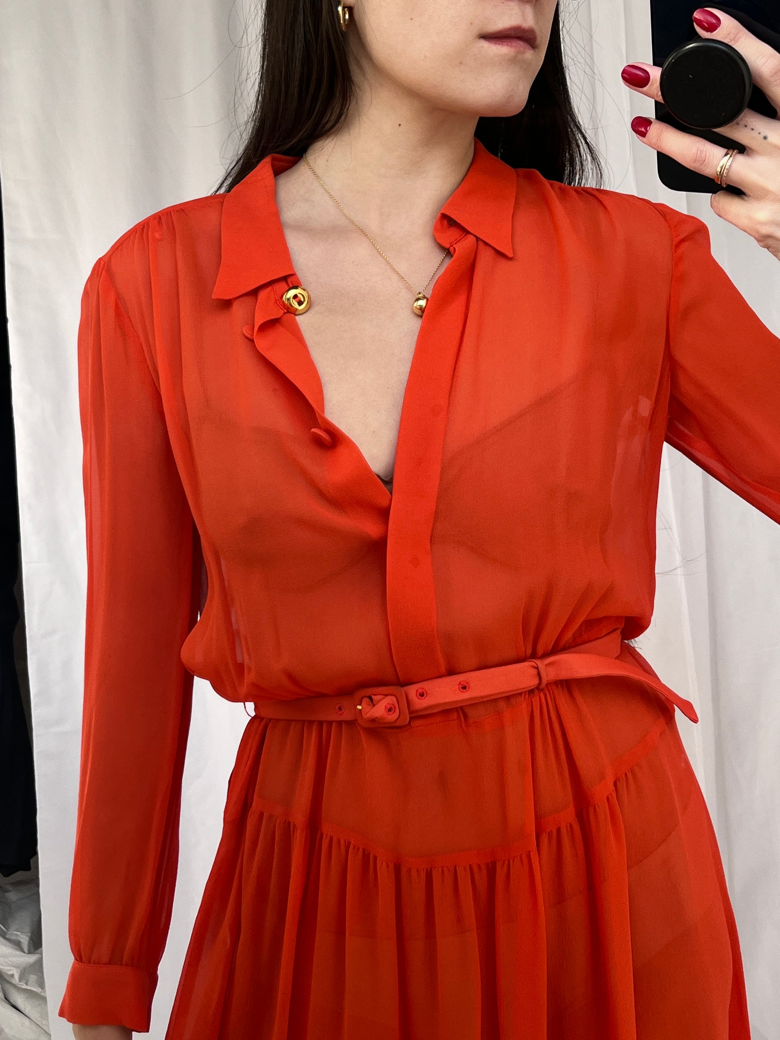 Prada Poppy Silk Dress