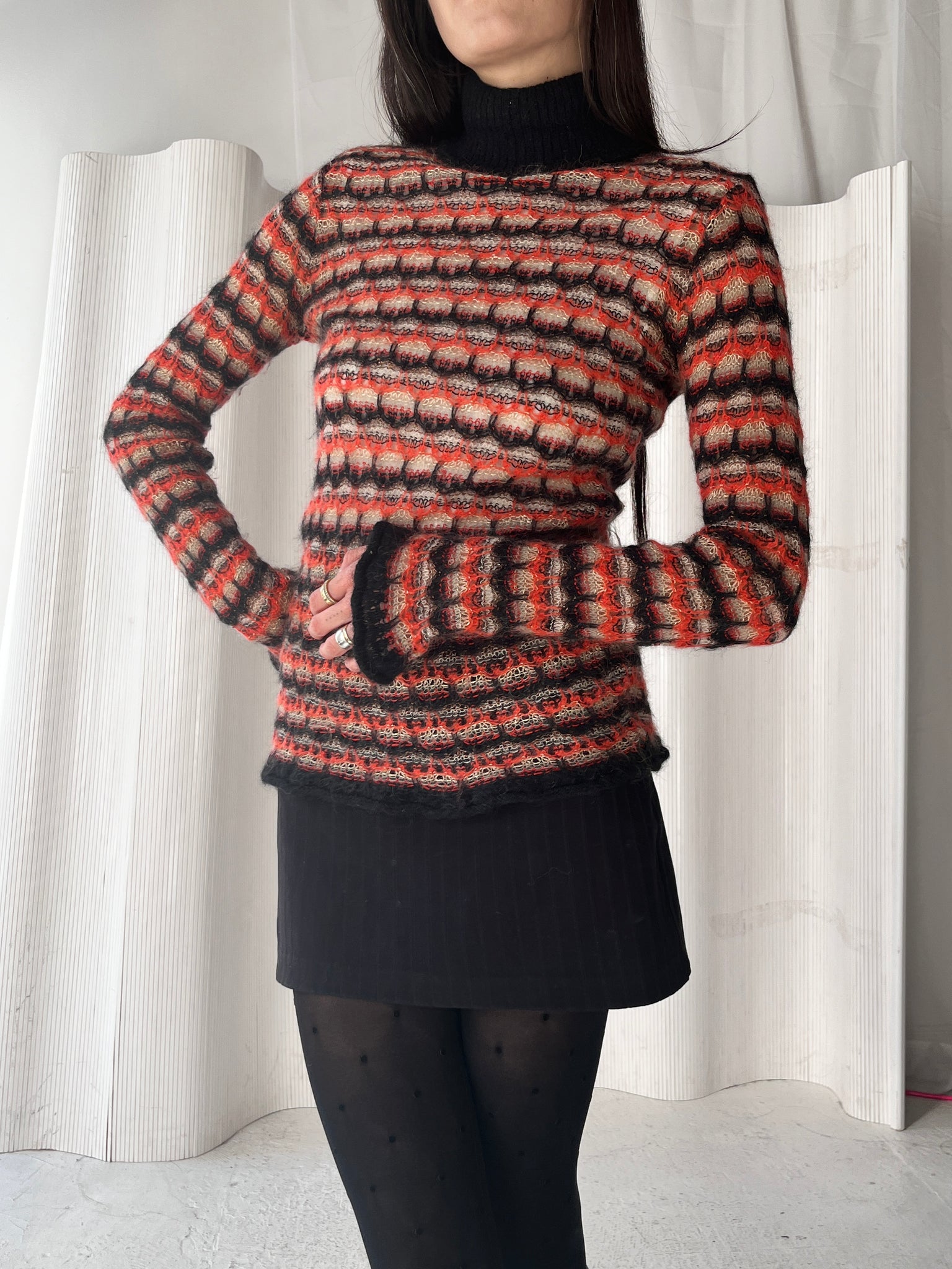 Christian Lacroix Orange and Brown Jumper