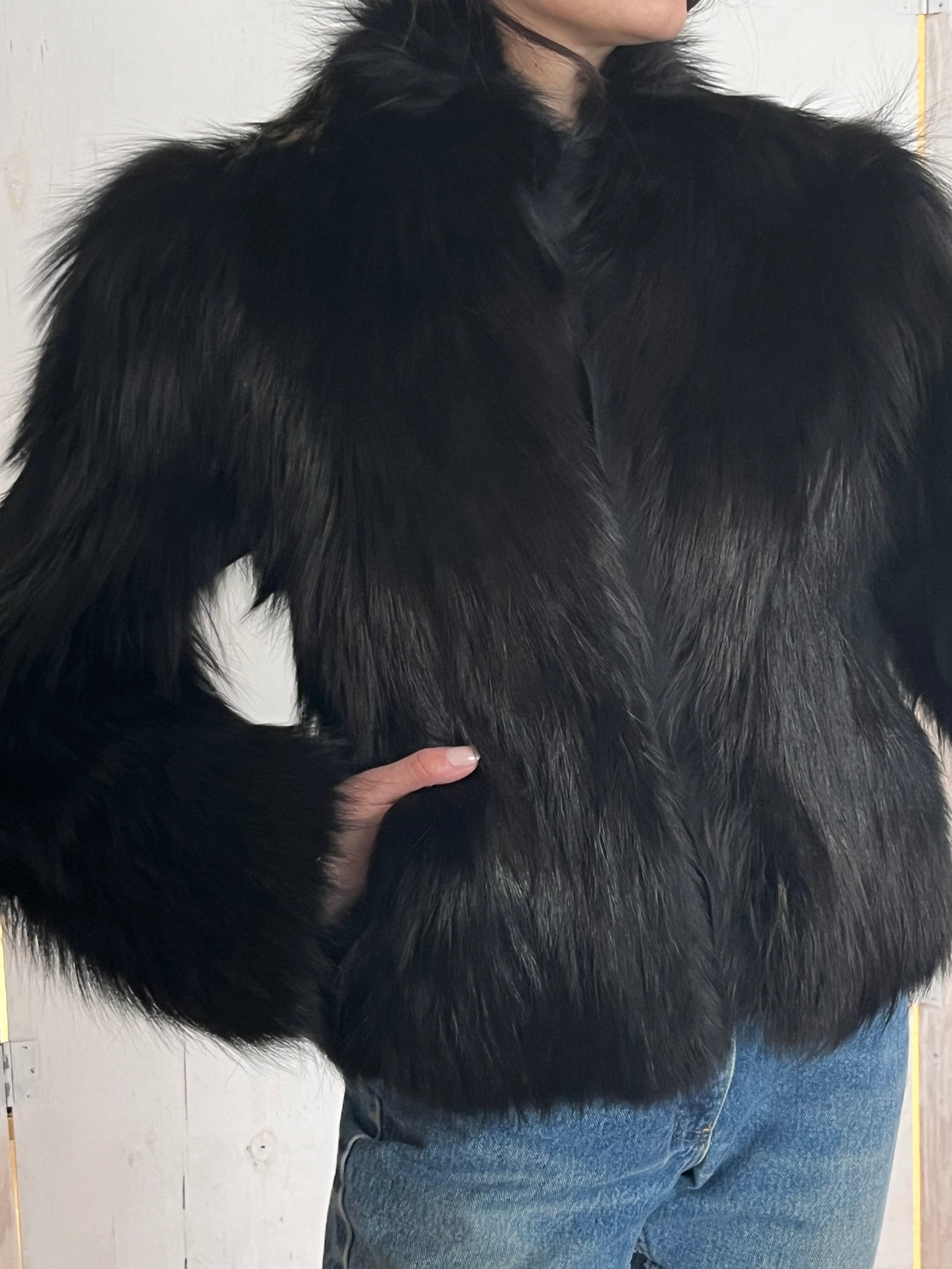 Jil Sander Fox Fur Coat