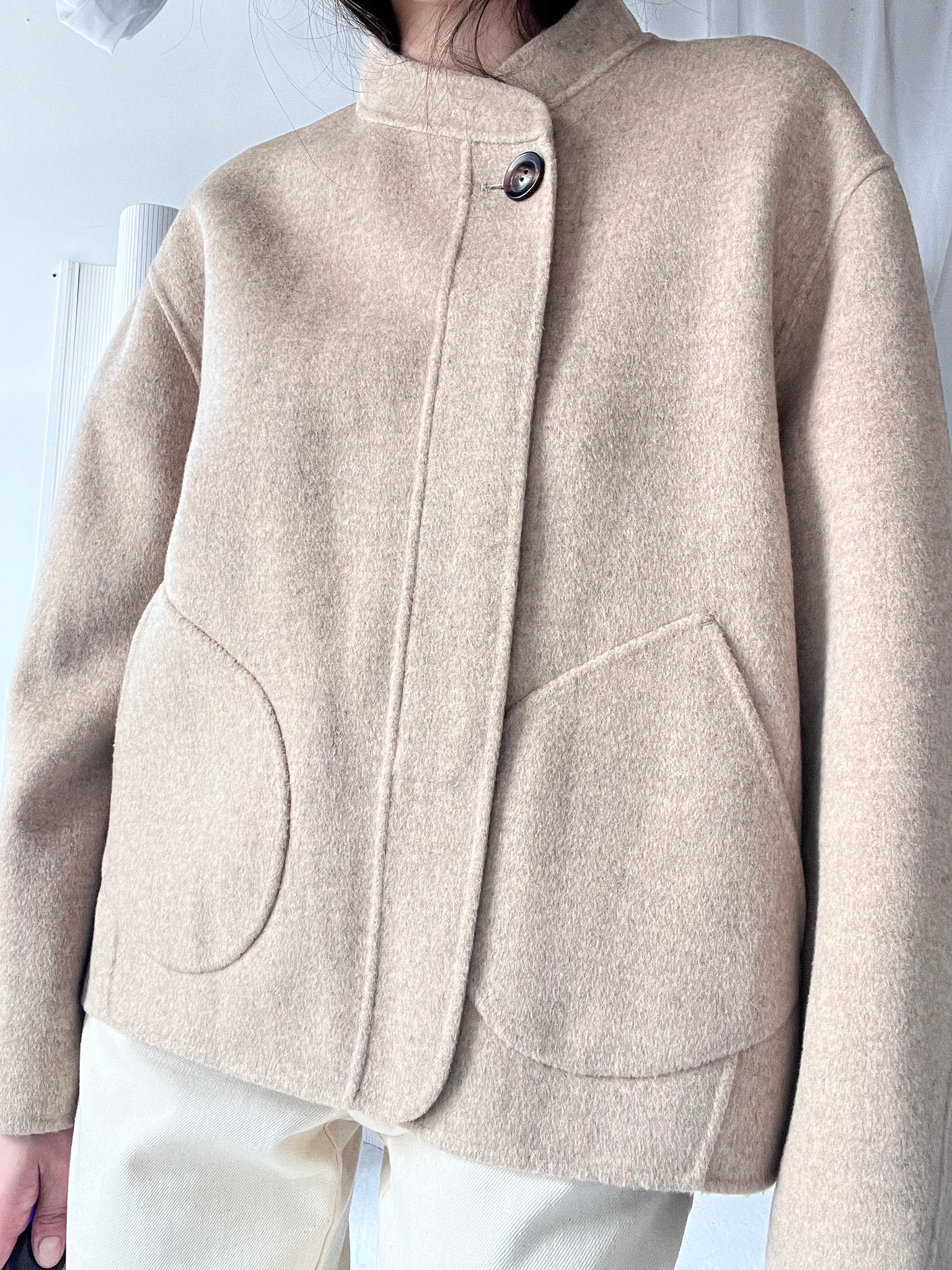 oatmeal wool jacket