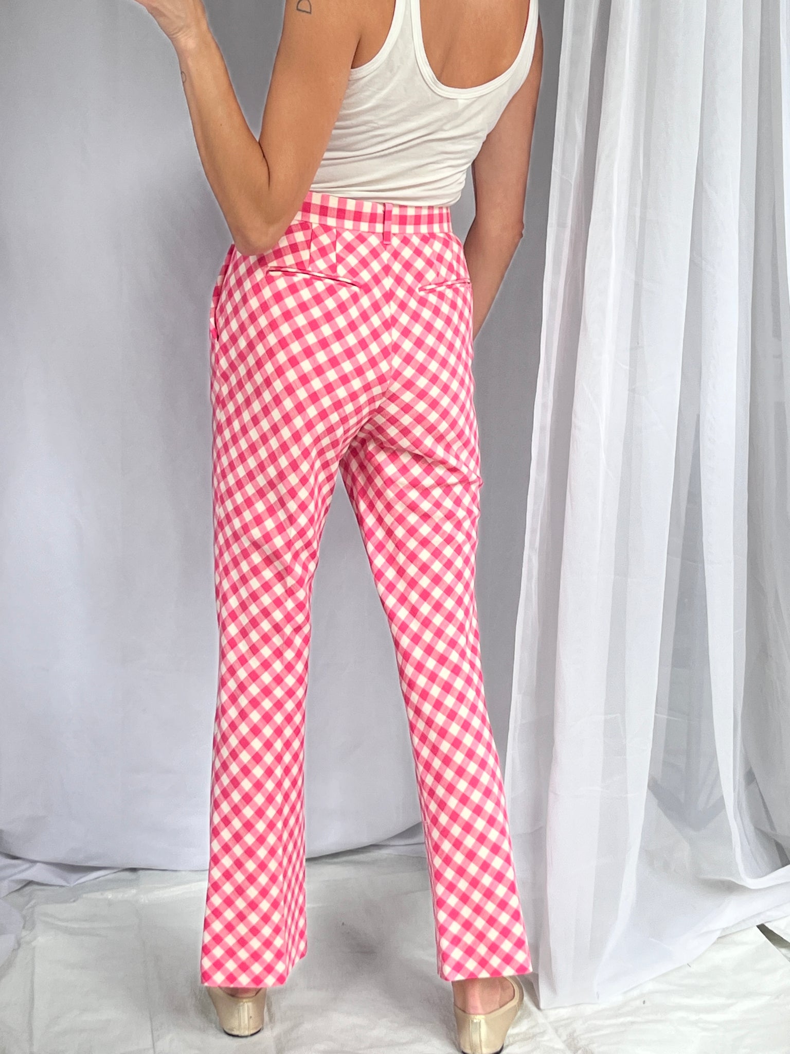 EENK Pink gingham pant