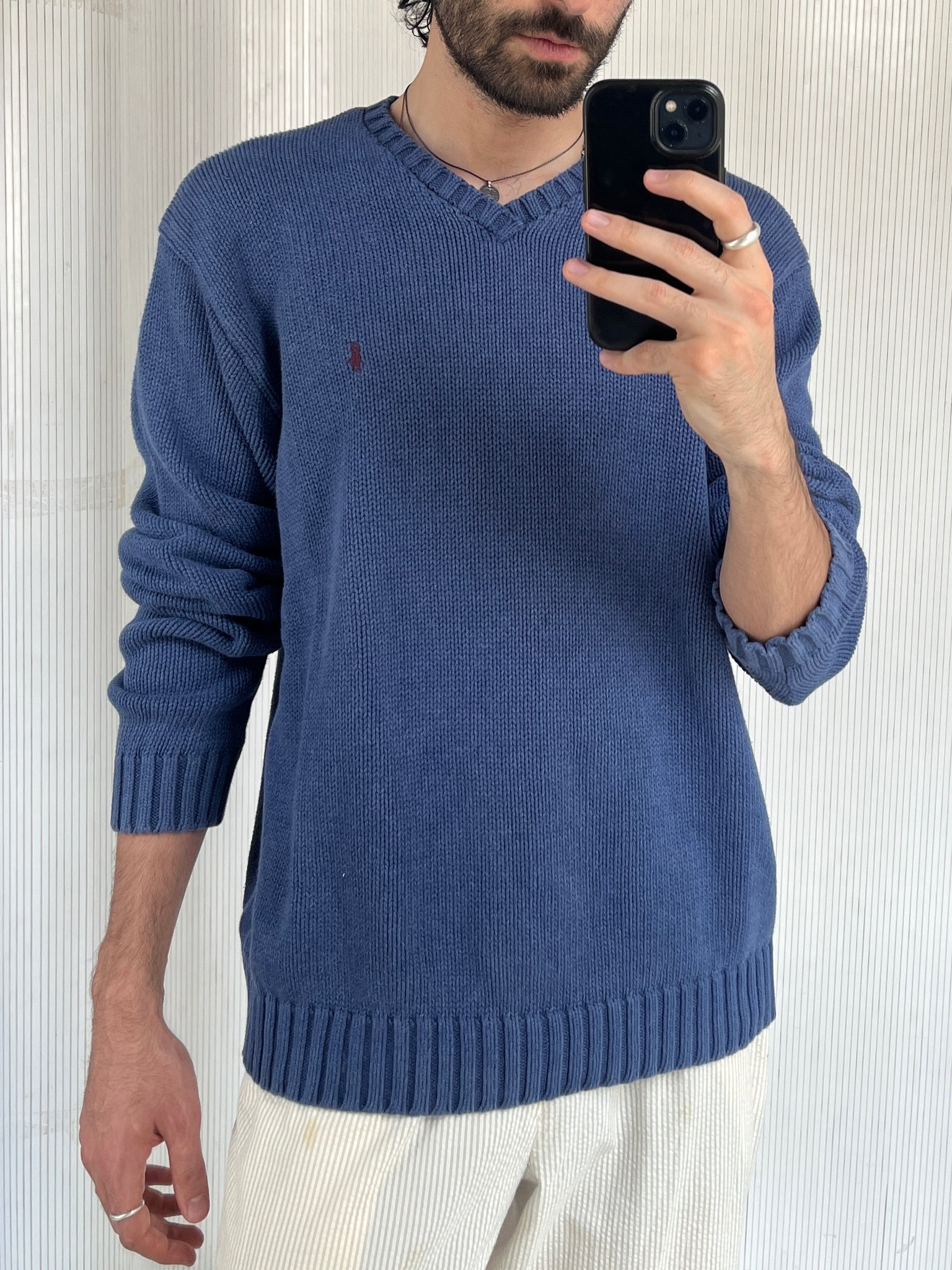 Polo by Ralph Lauren Blue Cotton Knit