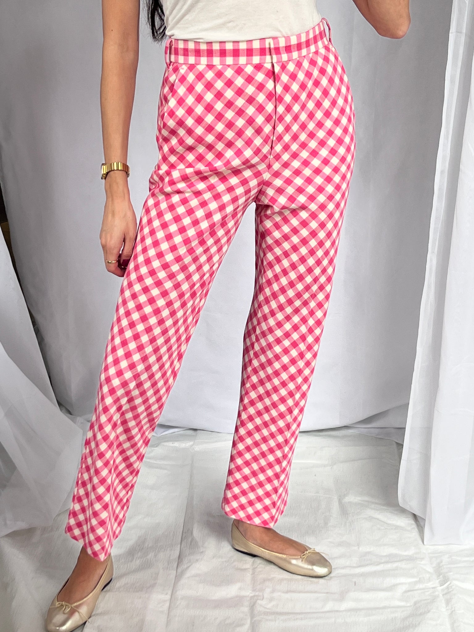 EENK Pink gingham pant