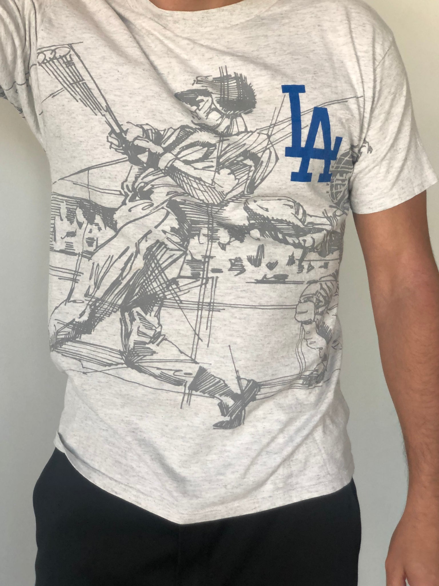 LA Dodgers Allover Print T Shirt