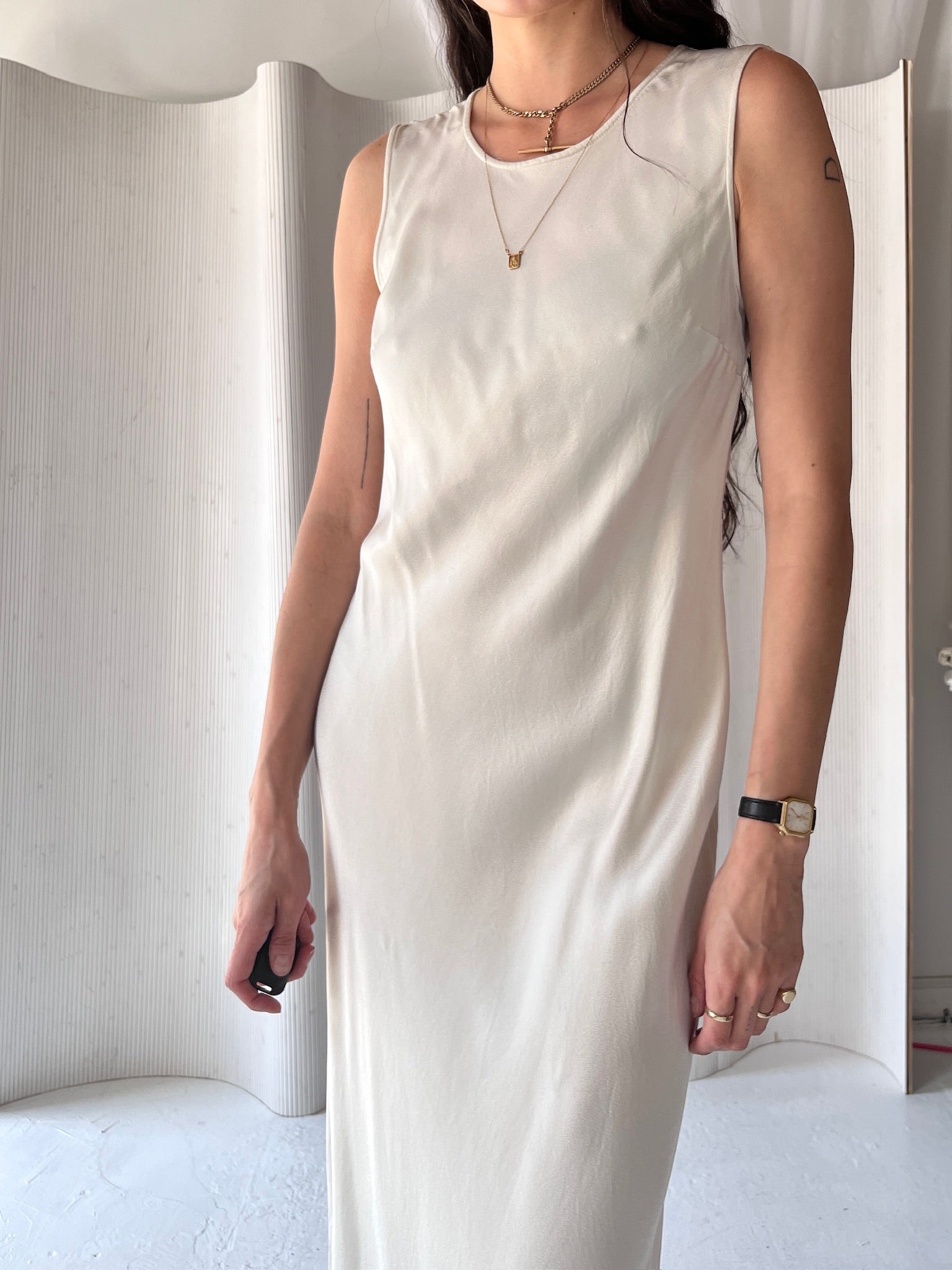 JCrew cream gown