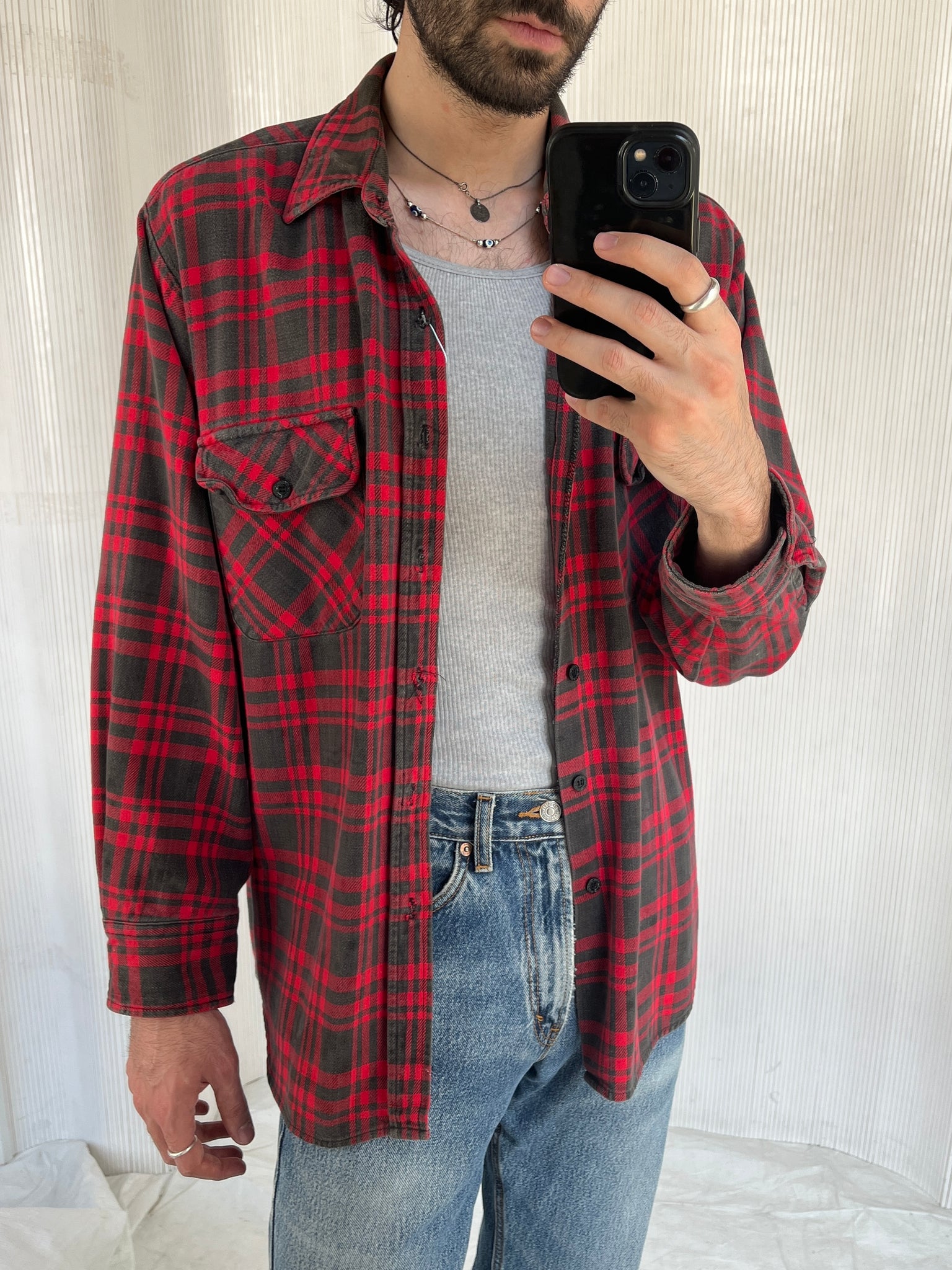 Dickies made in USA red check shirt