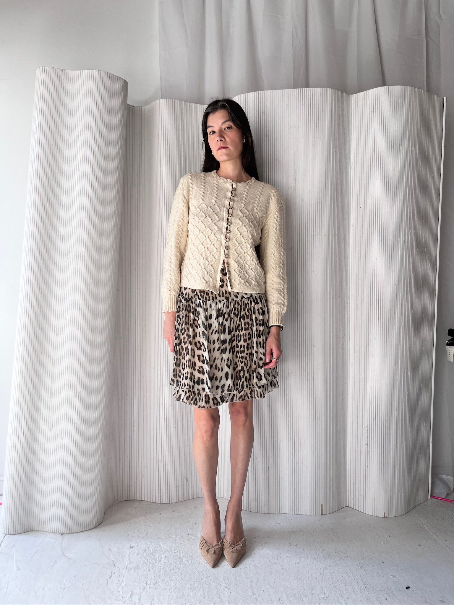 Blumarine Animal Print Skirt